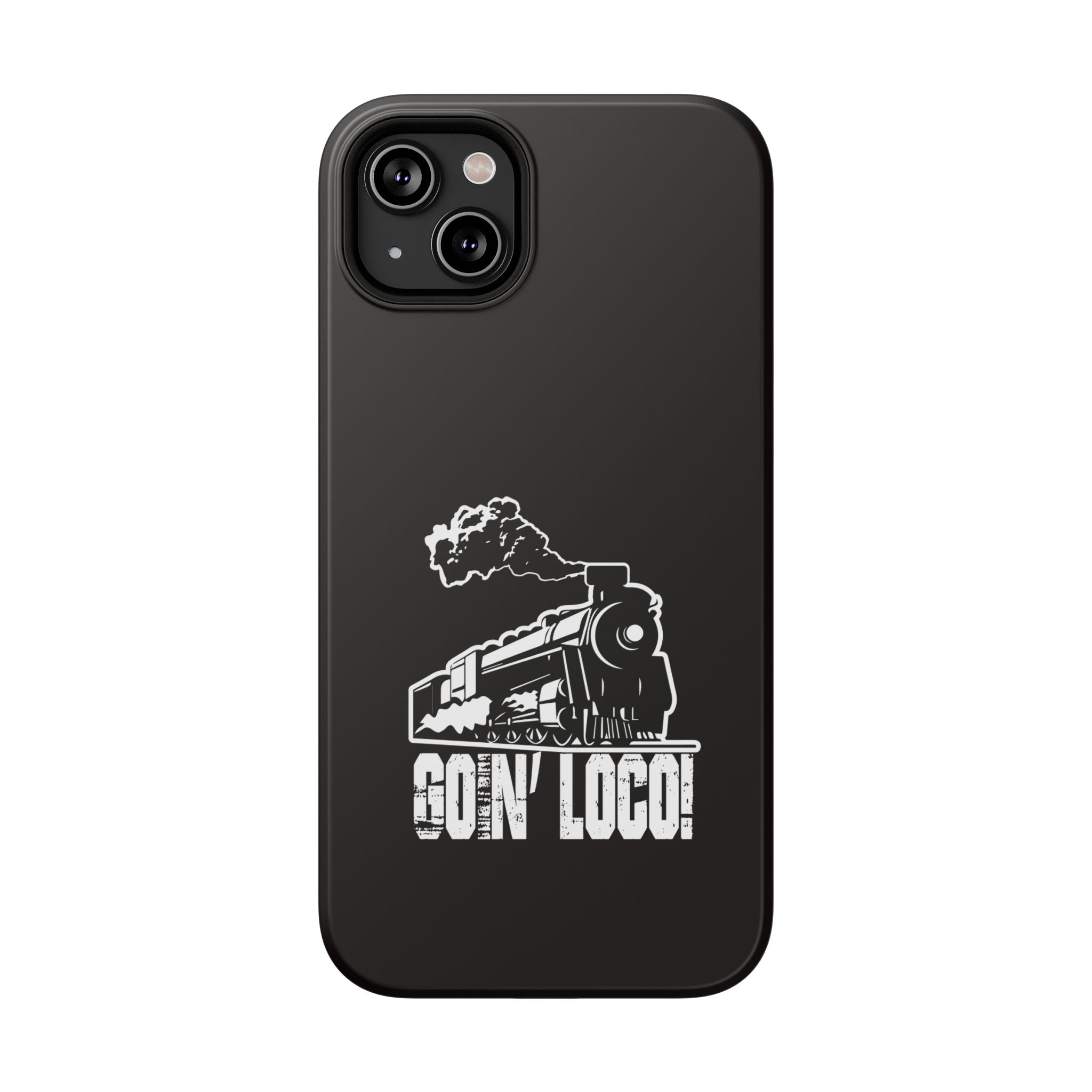 Train Graphic Phone Case — “Goin' Loco!” Impact-Resistant Protective Case