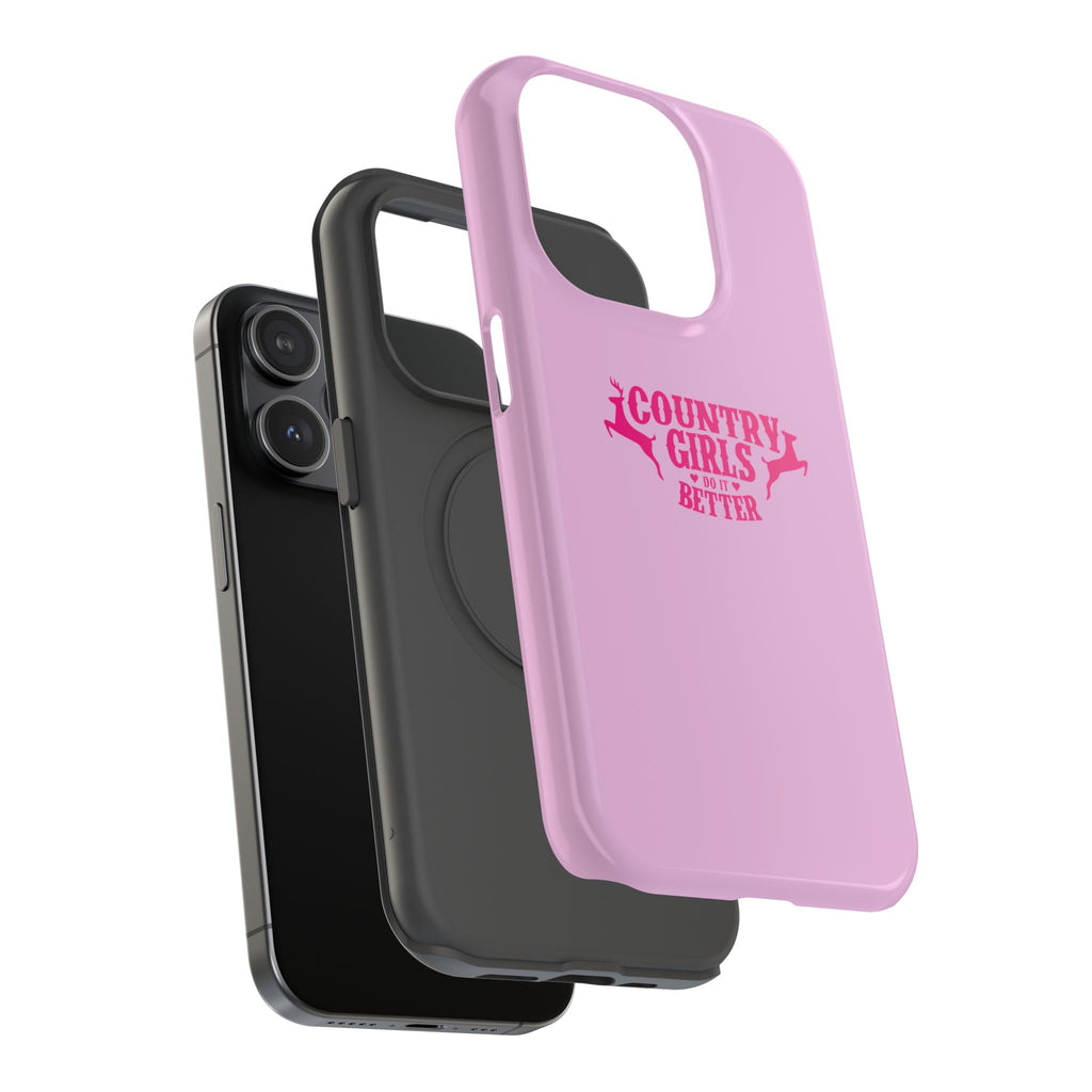 Country Girls Do It Better Pink Impact-Resistant Phone Case