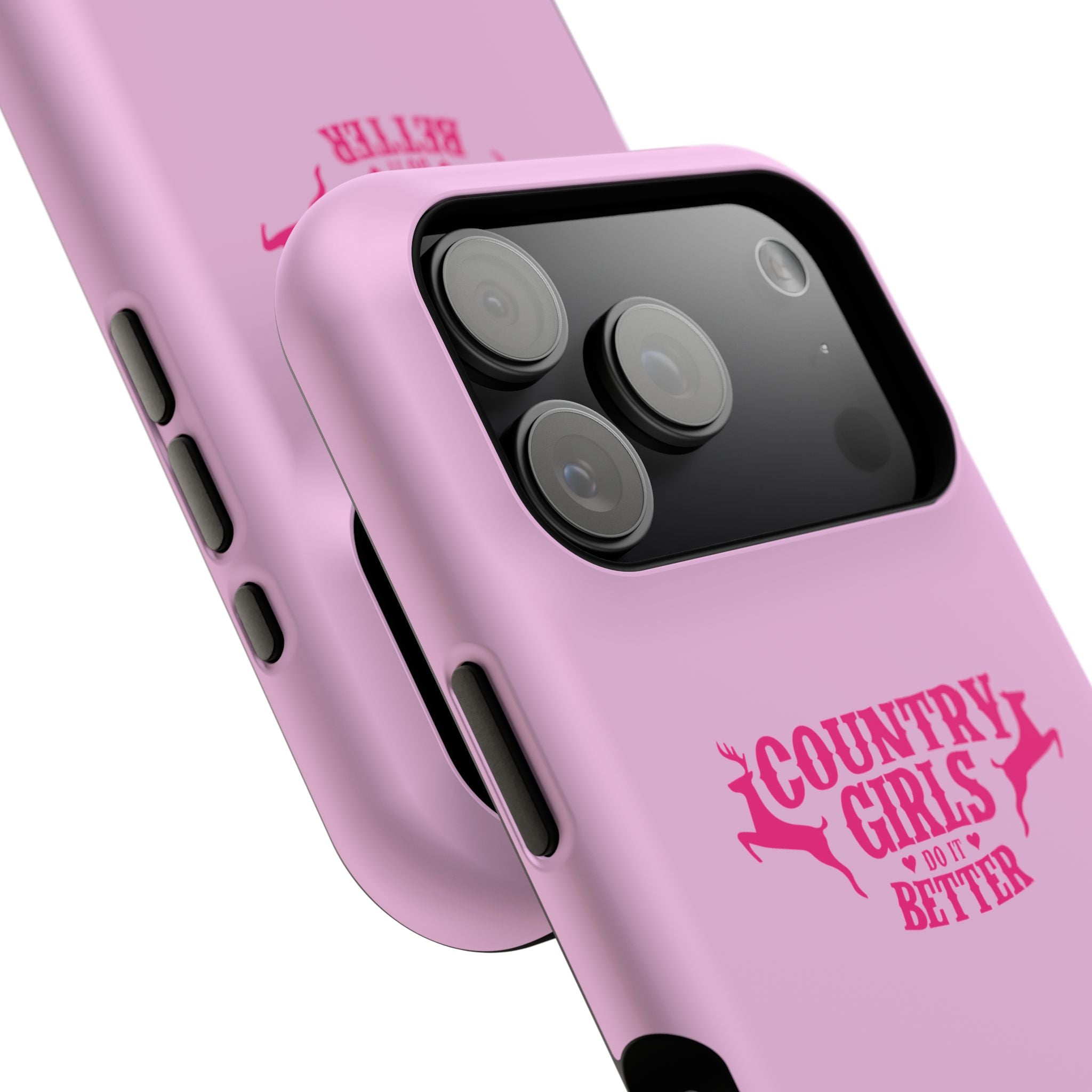 Country Girls Do It Better Pink Impact-Resistant Phone Case
