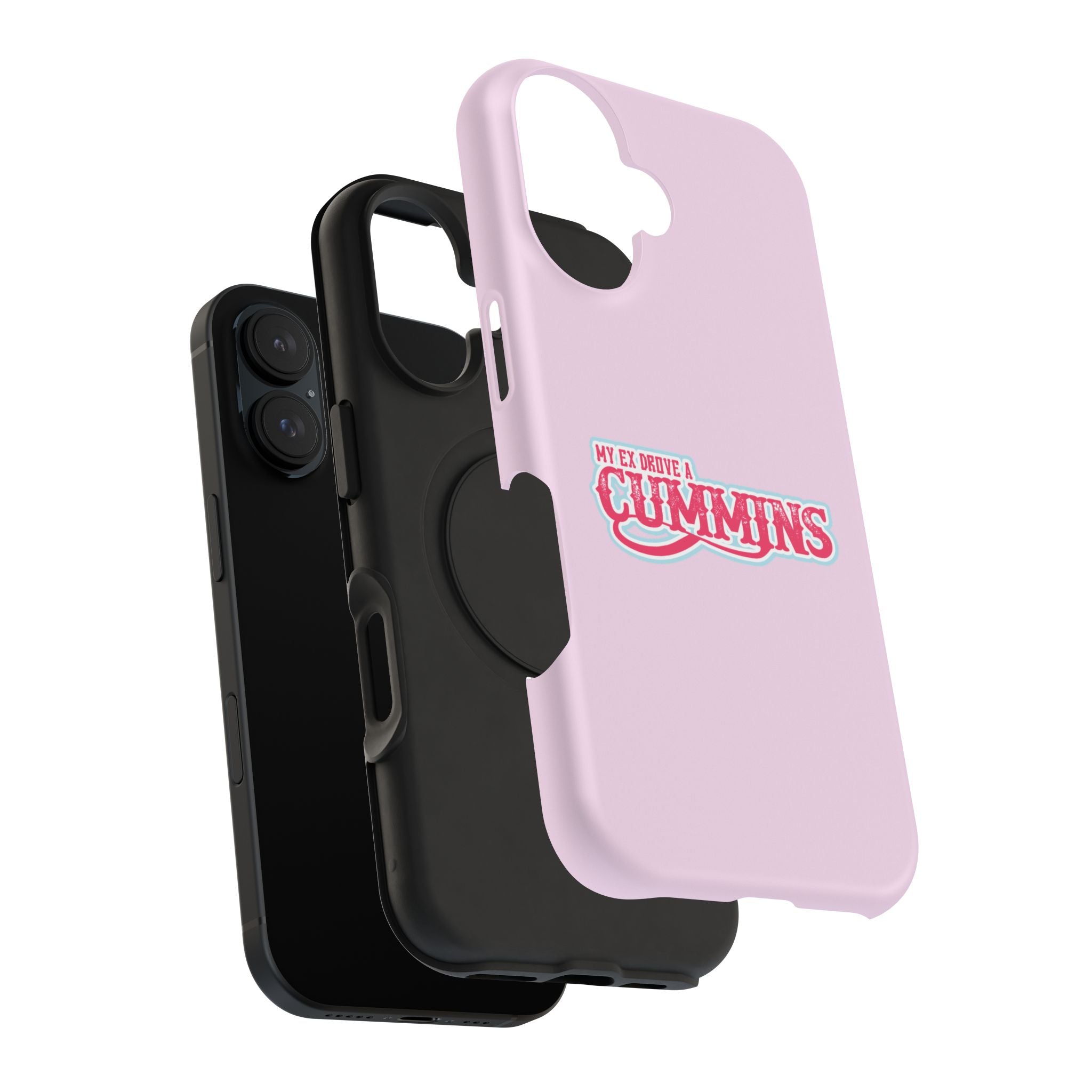 Impact-Resistant Phone Case — "My Ex Drove a Cummins" Pink Protective Cover