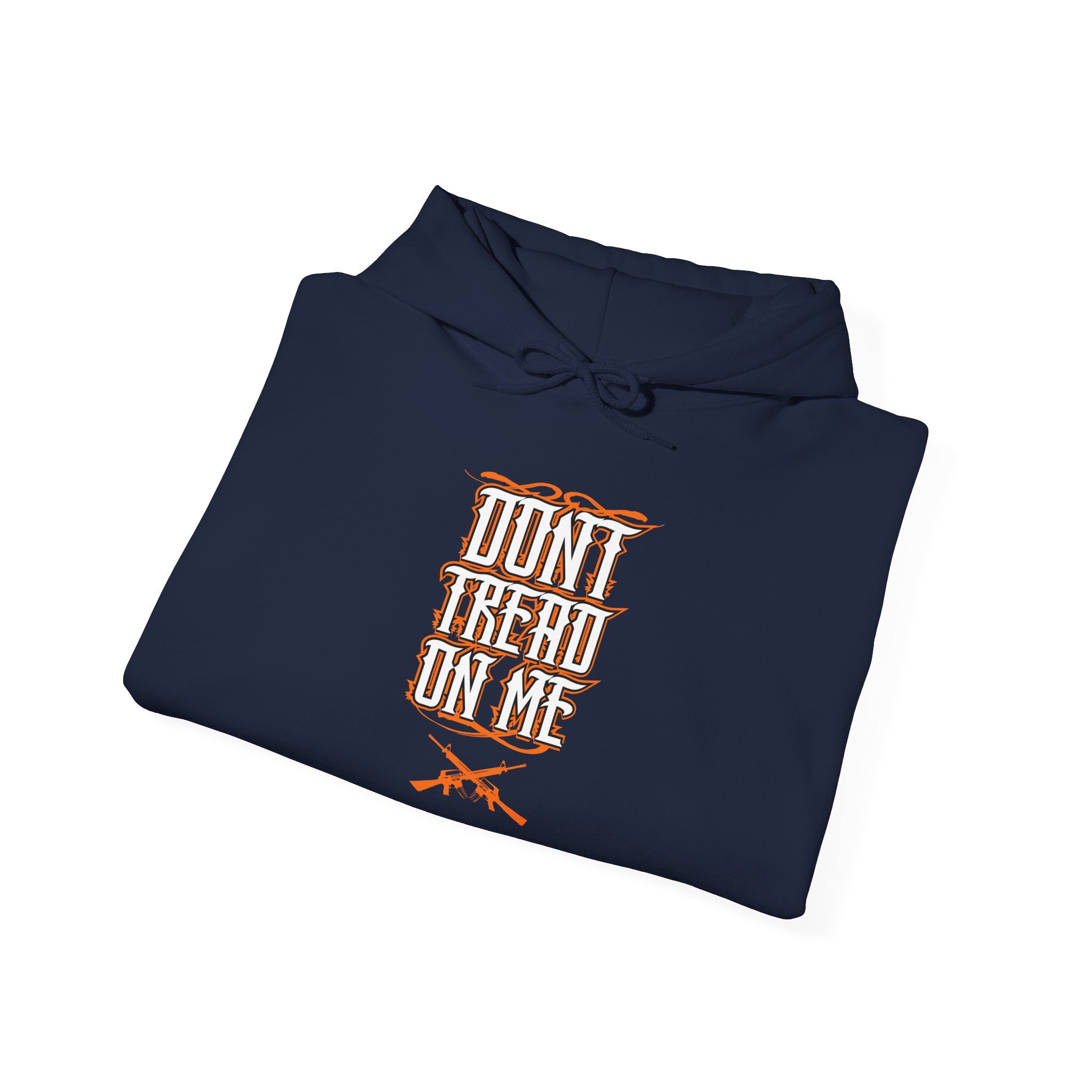 Don’t Tread On Me Hoodie - Retro Script with Crossed Rifles