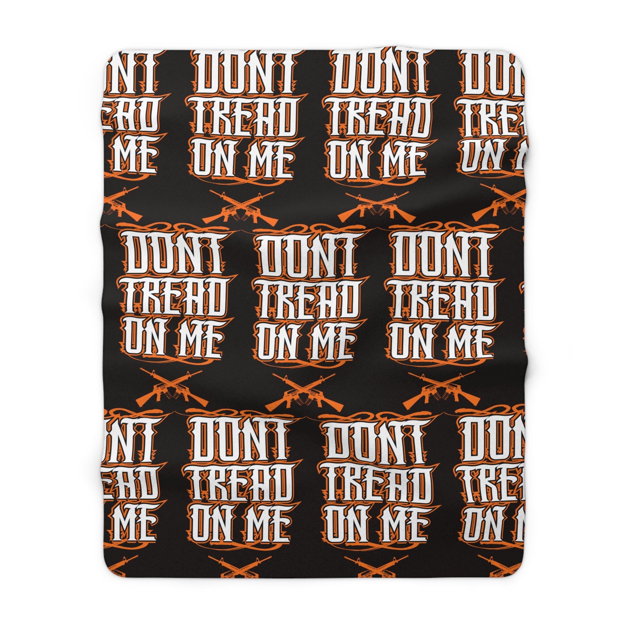 Sherpa Blanket "Don't Tread On Me" — Patriotic Gun Rights Fleece Throw