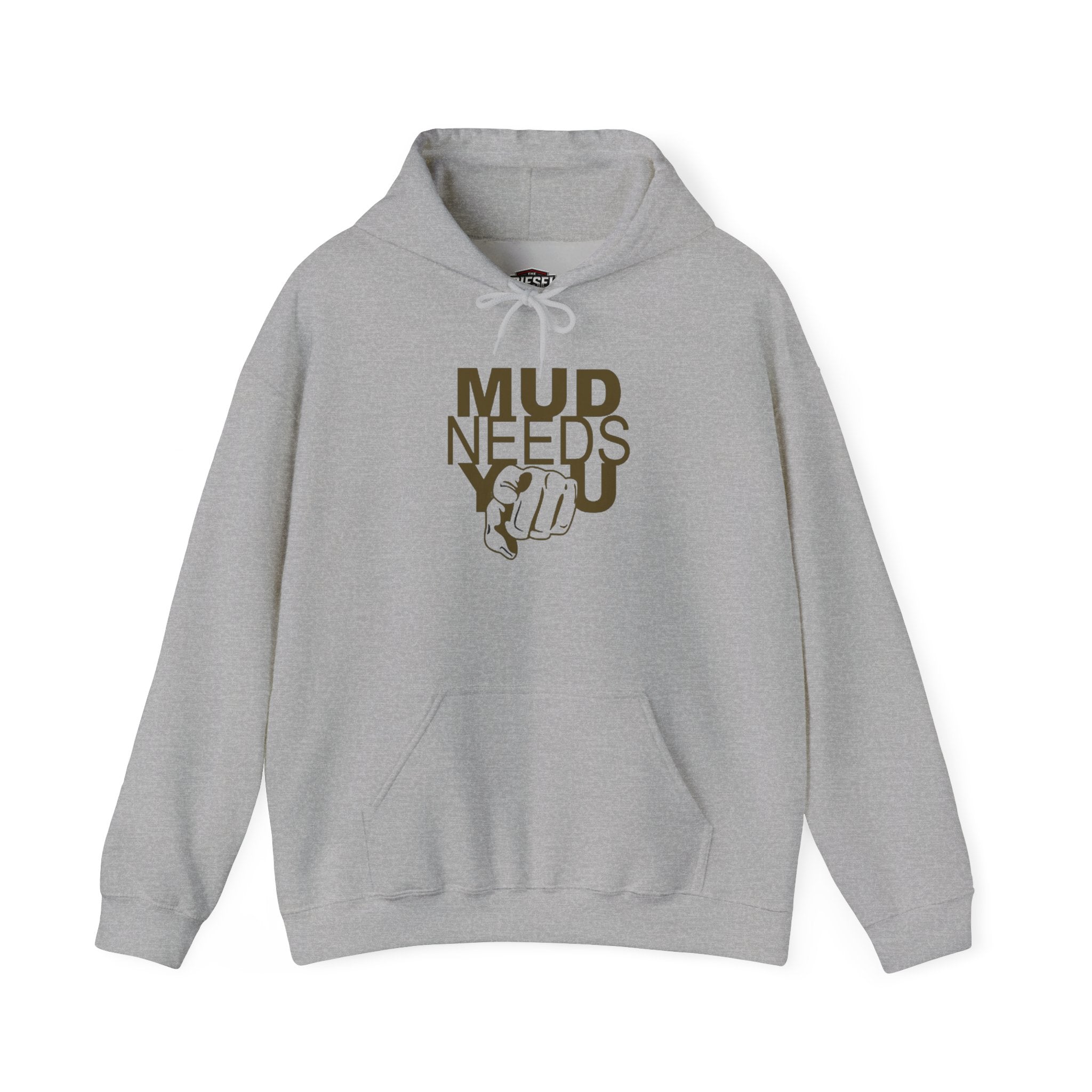 Mud Needs You Hoodie — Funny Gardening / Pottery Crewneck for Gardeners & Makers