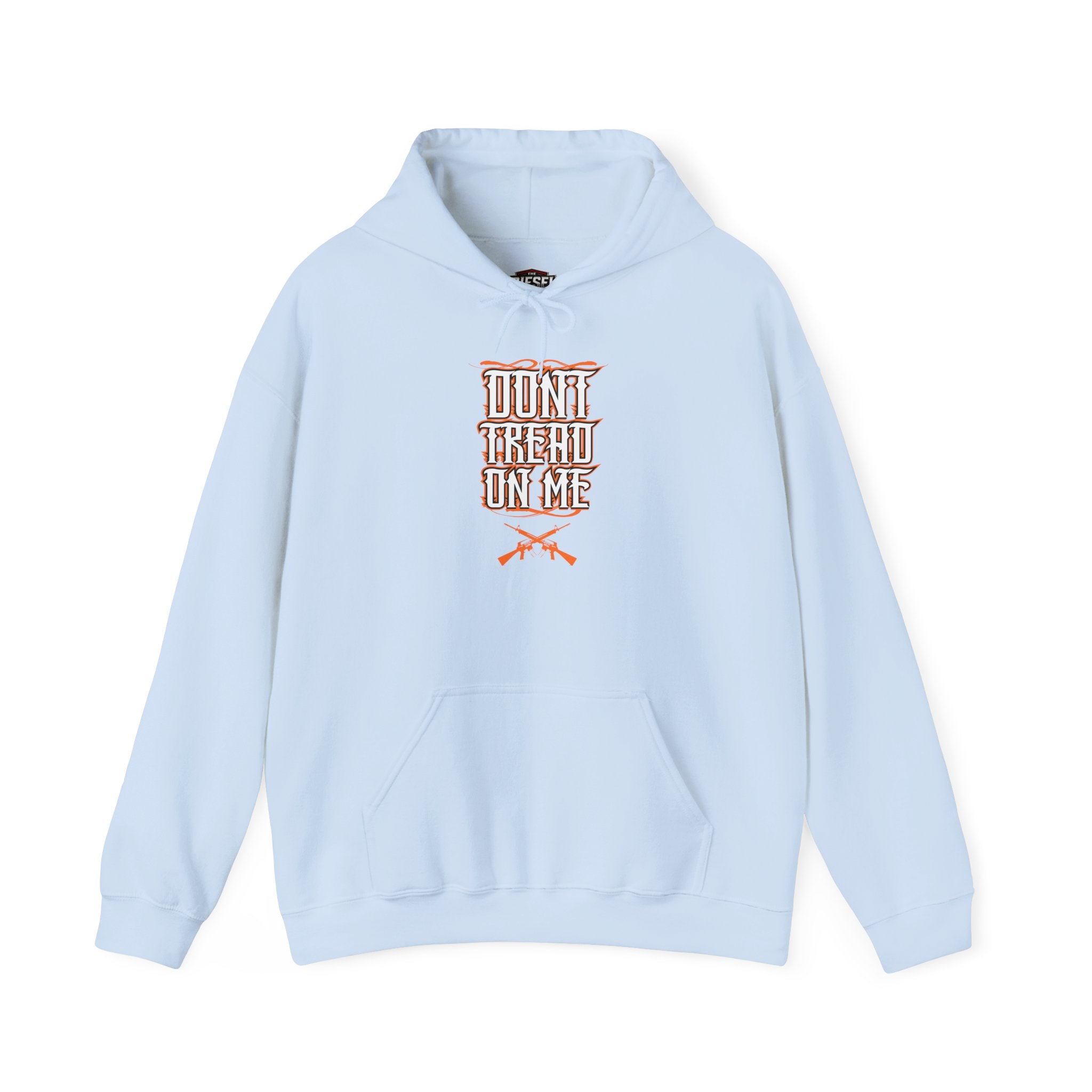 Don’t Tread On Me Hoodie - Retro Script with Crossed Rifles