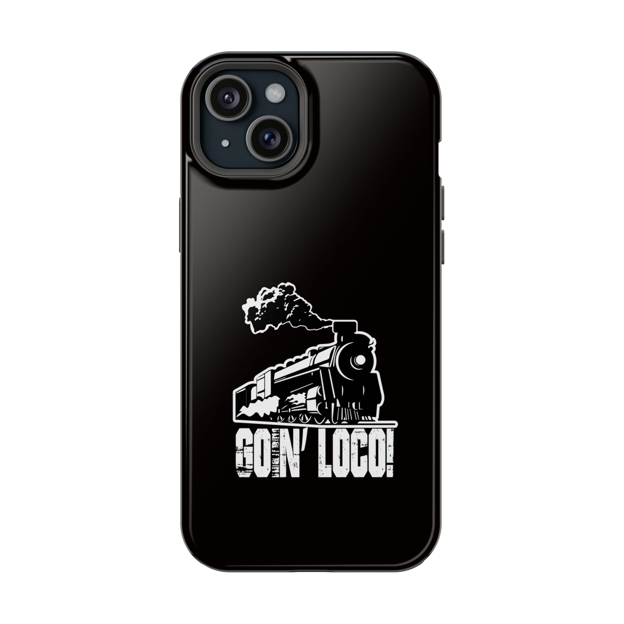 Train Graphic Phone Case — “Goin' Loco!” Impact-Resistant Protective Case