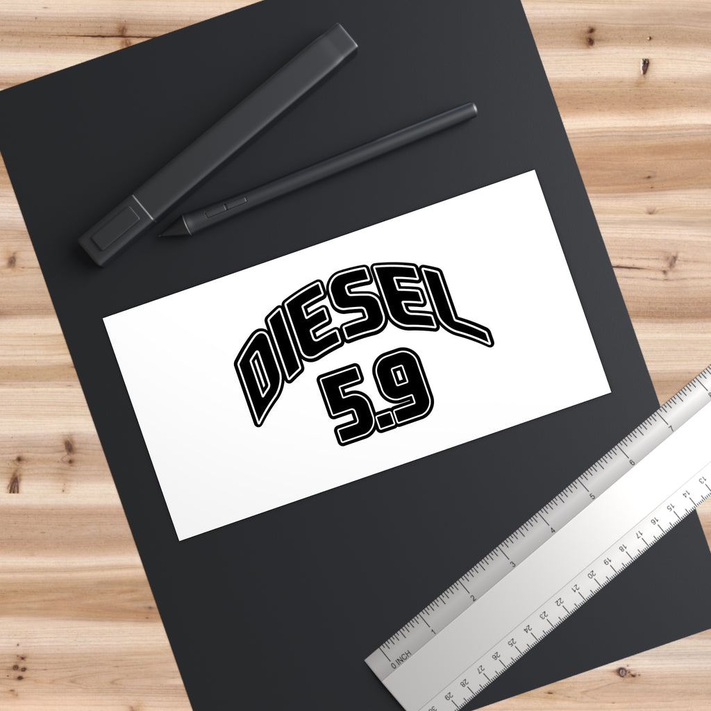 Diesel 5.9 Bumper Sticker — Vintage Truck Decal