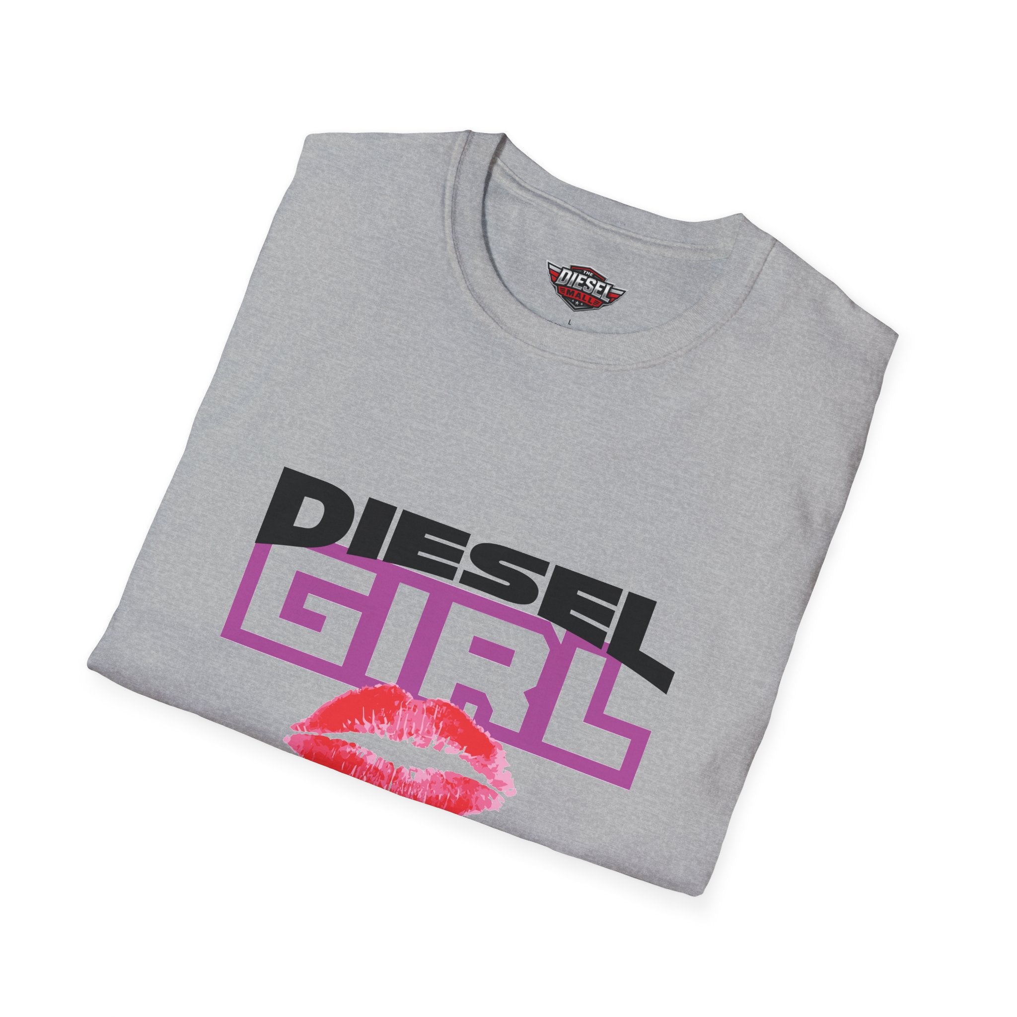 Diesel Girl T-Shirt — Retro Logo with Lip Print
