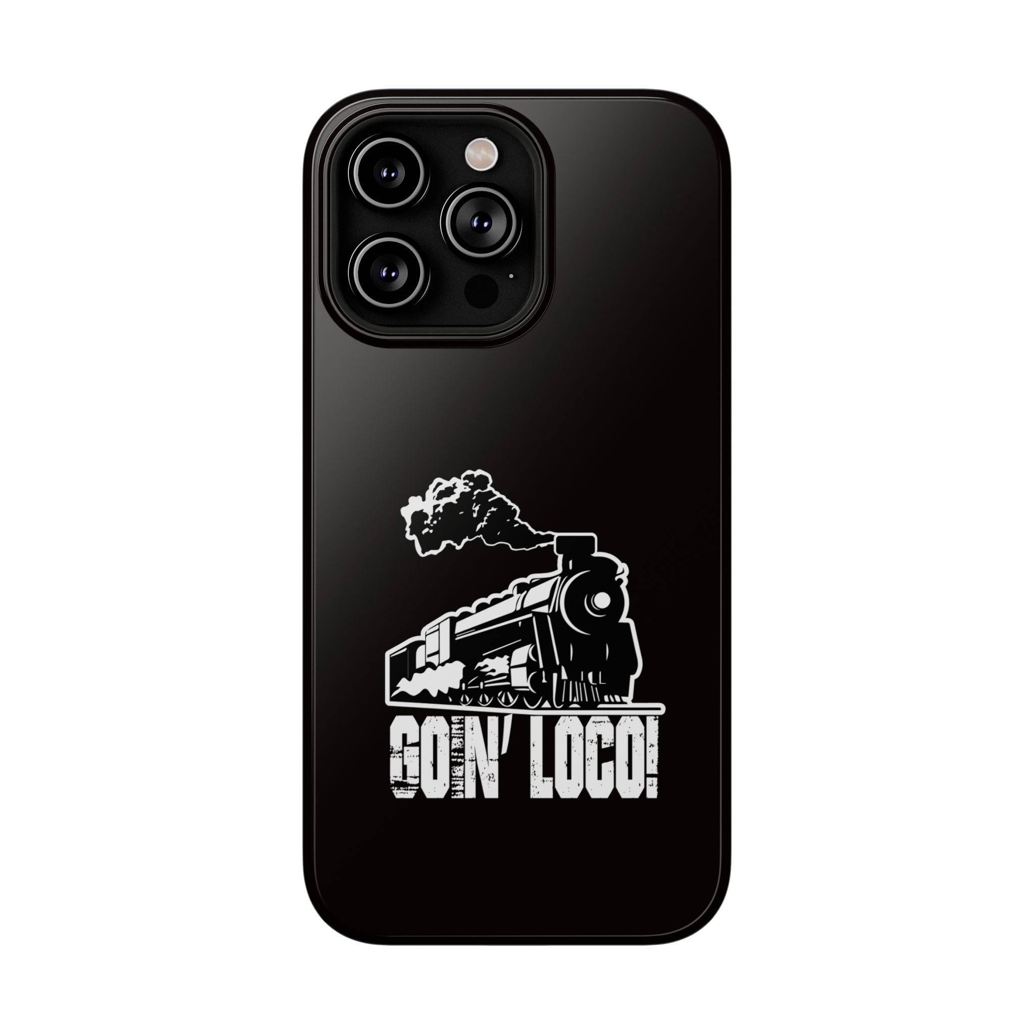 Train Graphic Phone Case — “Goin' Loco!” Impact-Resistant Protective Case