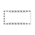 License Plate Frame — Patterned Mini Skate Logos