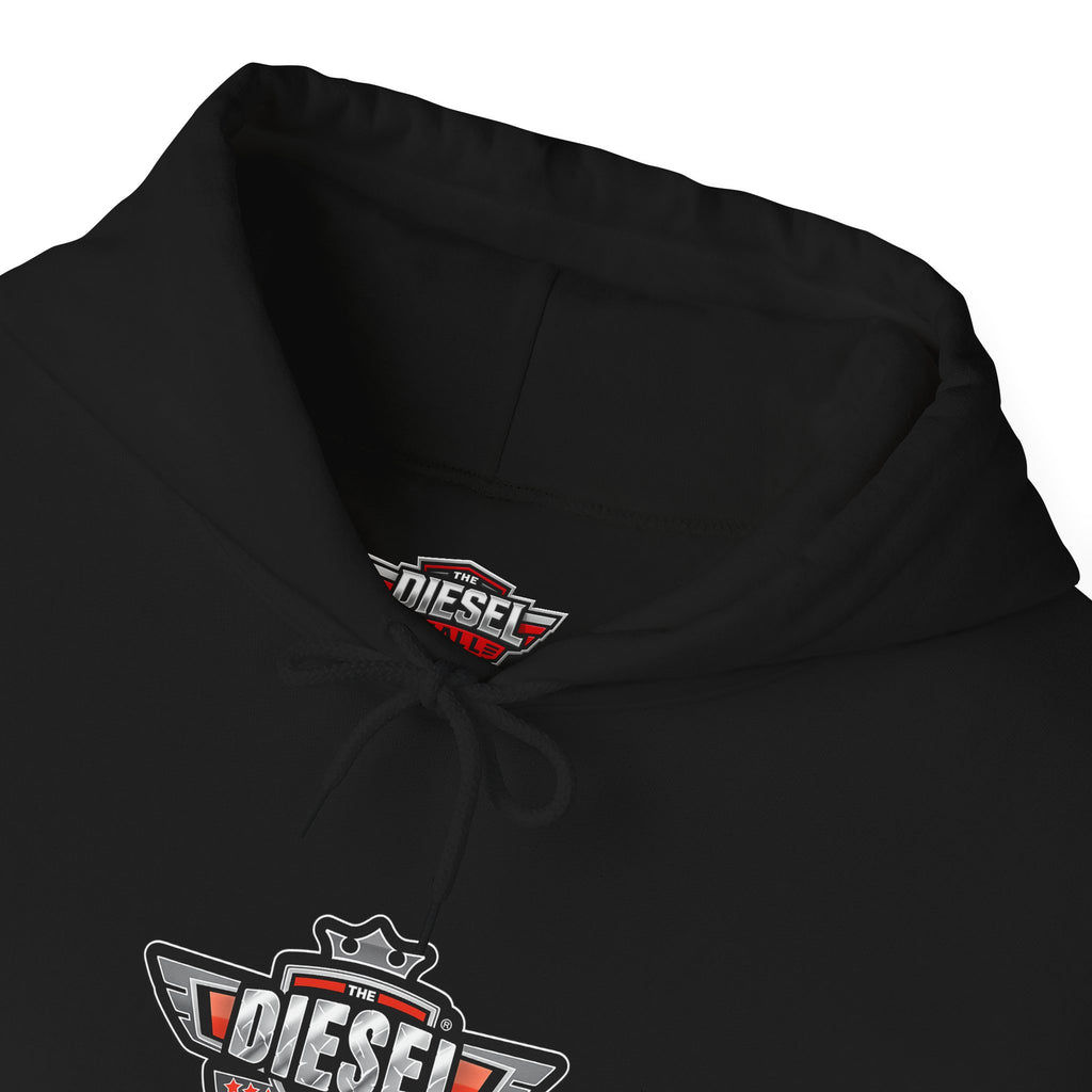 Diesel Logo Hoodie — Retro Motor Emblem Pullover