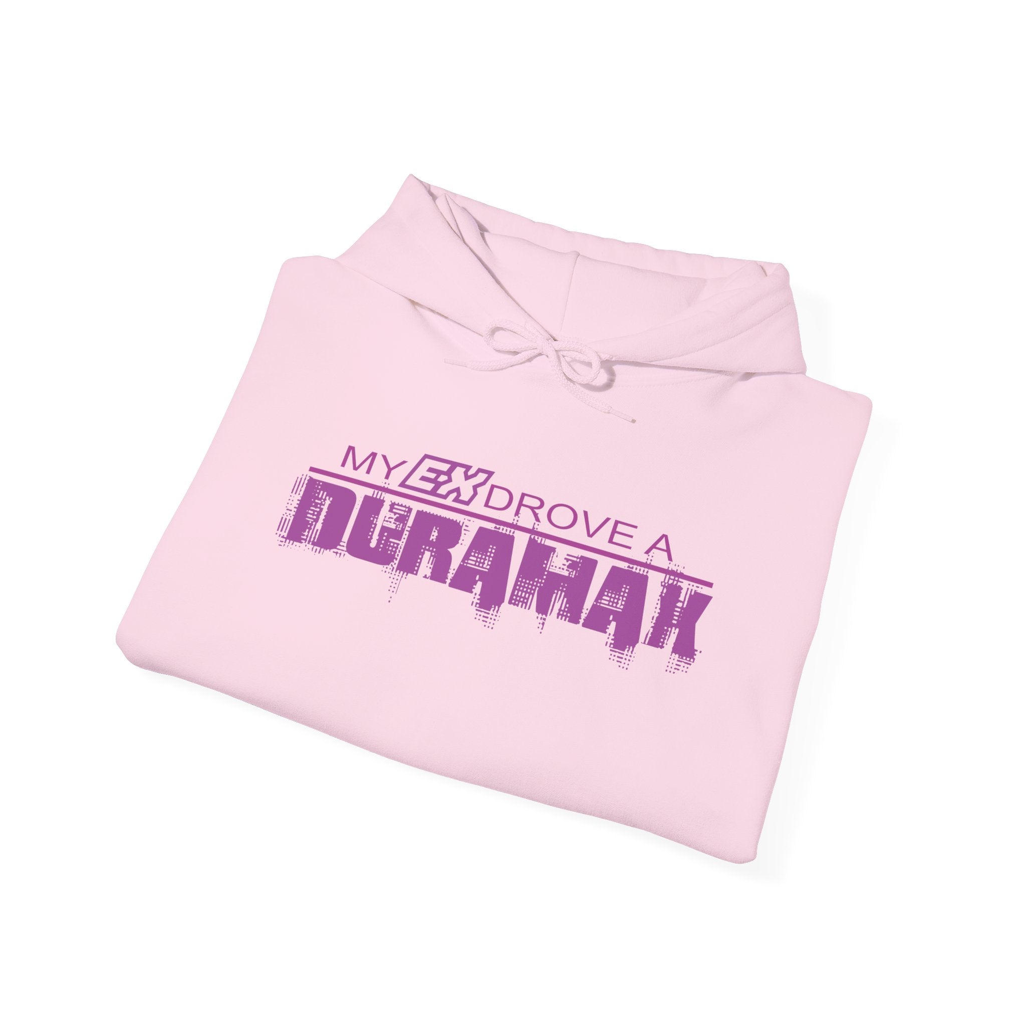 Hoodie – "My Ex Drove a Duramax" Retro Purple Graphic Hoodie