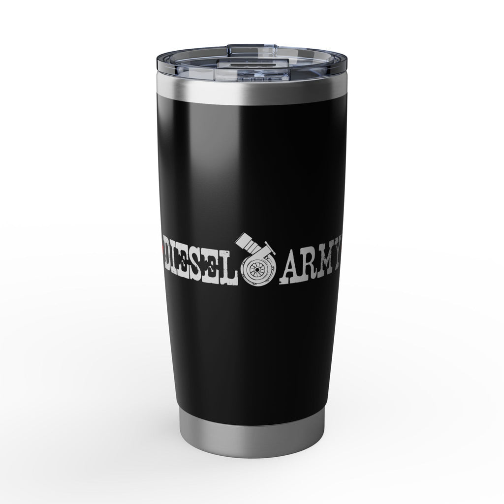 Diesel Army Logo 20oz Travel Tumbler — Insulated Stainless Steel Coffee Cup