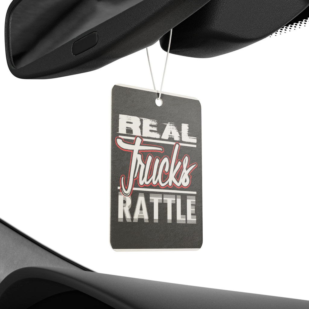 Car Air Freshener — "Real Trucks Rattle" Scented Hanging Ornament for Truck Lovers