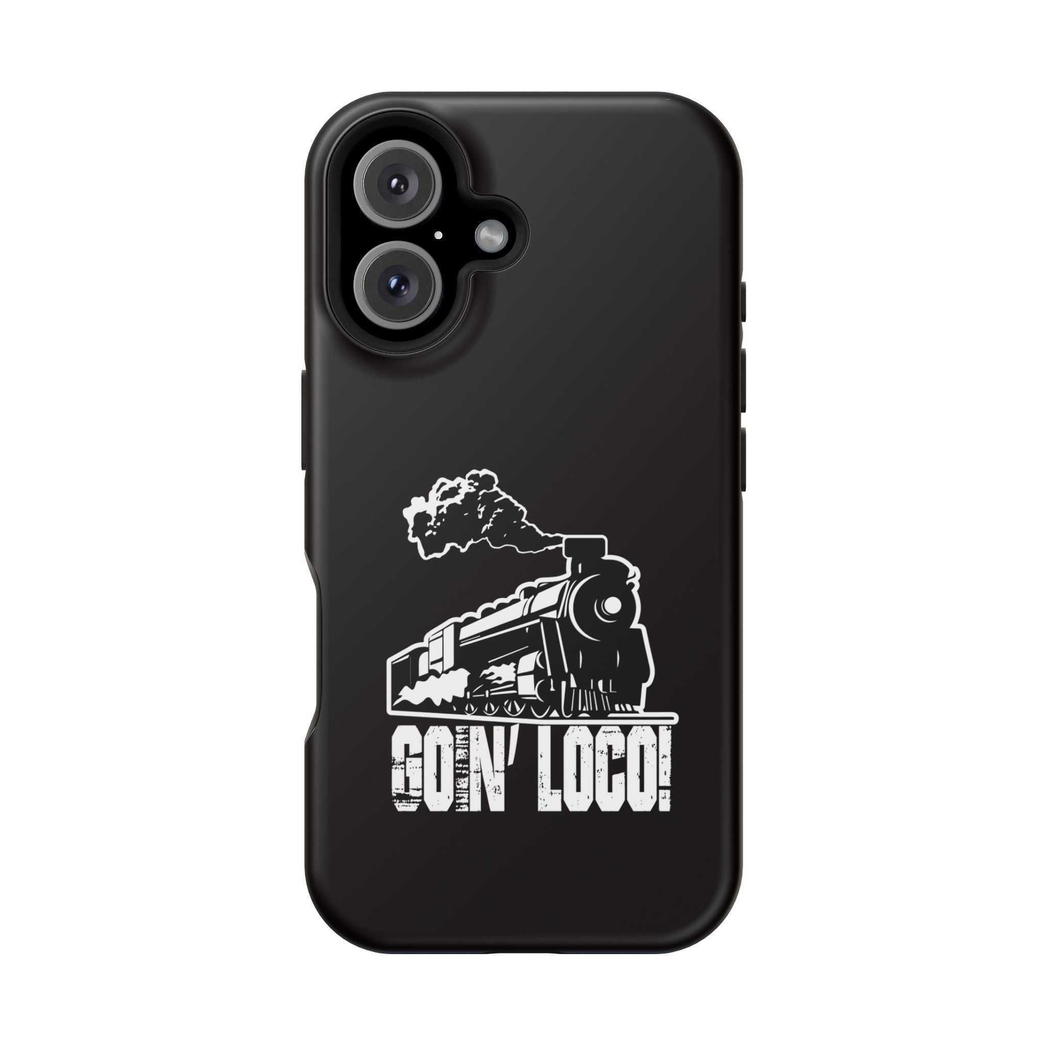 Train Graphic Phone Case — “Goin' Loco!” Impact-Resistant Protective Case
