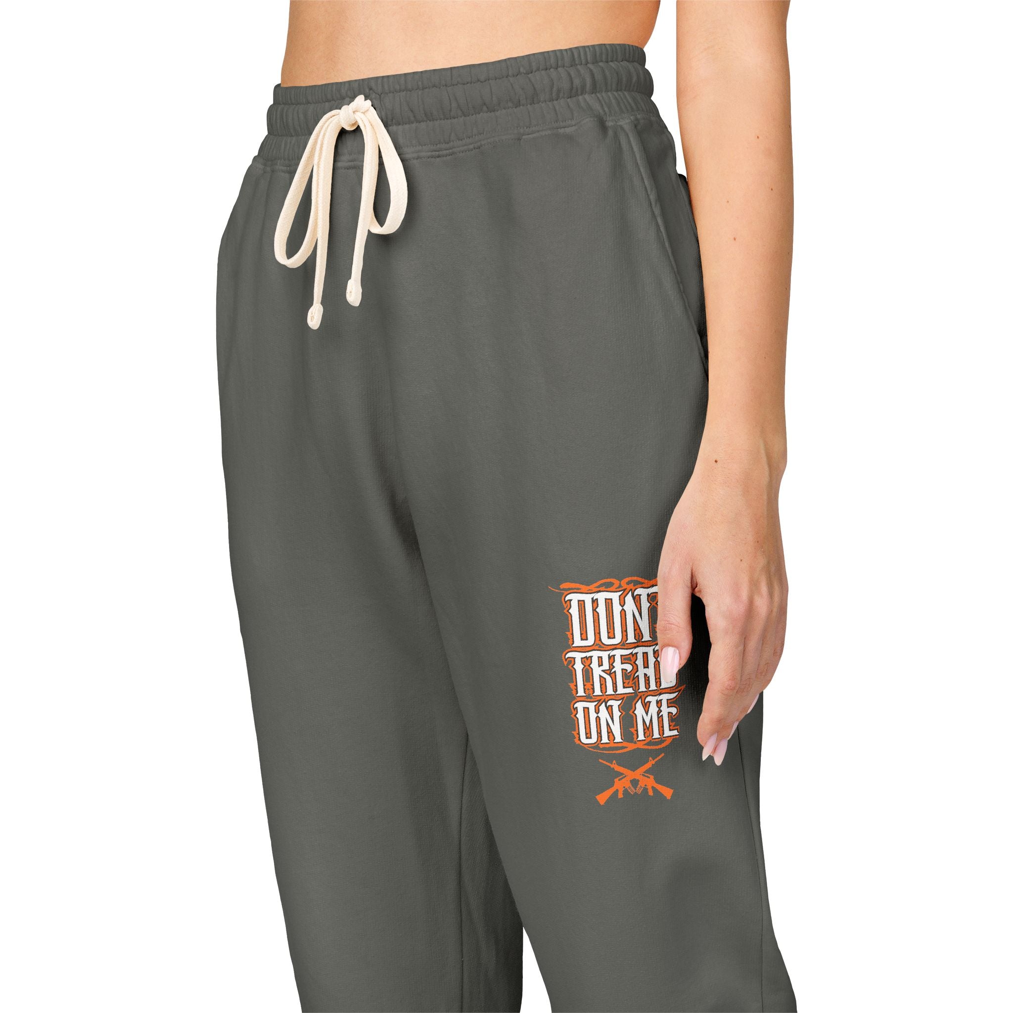 Fleece Sweatpants — 'Don't Be A Jerk' Pocket Graphic Joggers