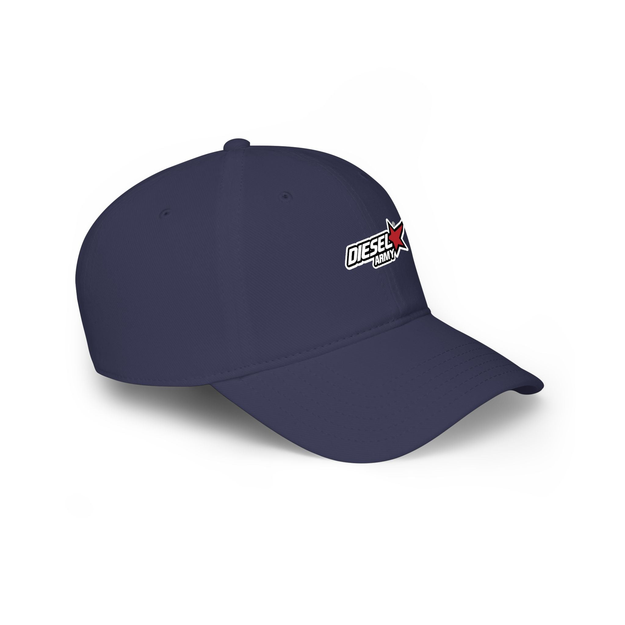 Diesel Army Low Profile Baseball Cap — Embroidered Red Star Logo