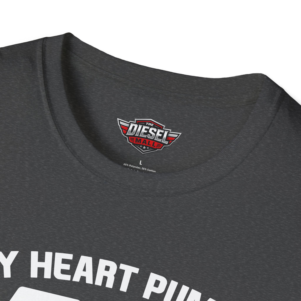 40 Octane T-Shirt — 'My Heart Pumps 40 Octane' Birthday Tee for Car Lovers