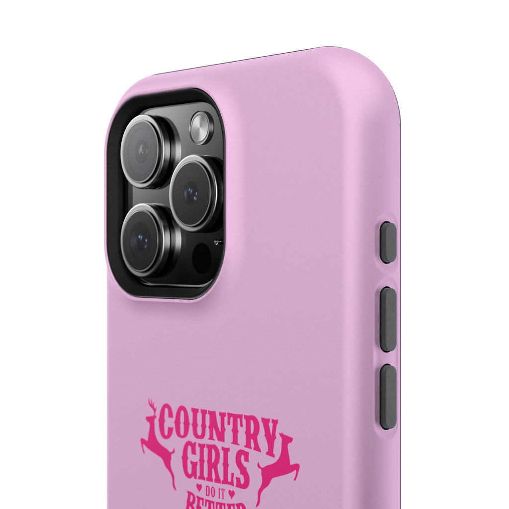 Country Girls Do It Better Pink Impact-Resistant Phone Case