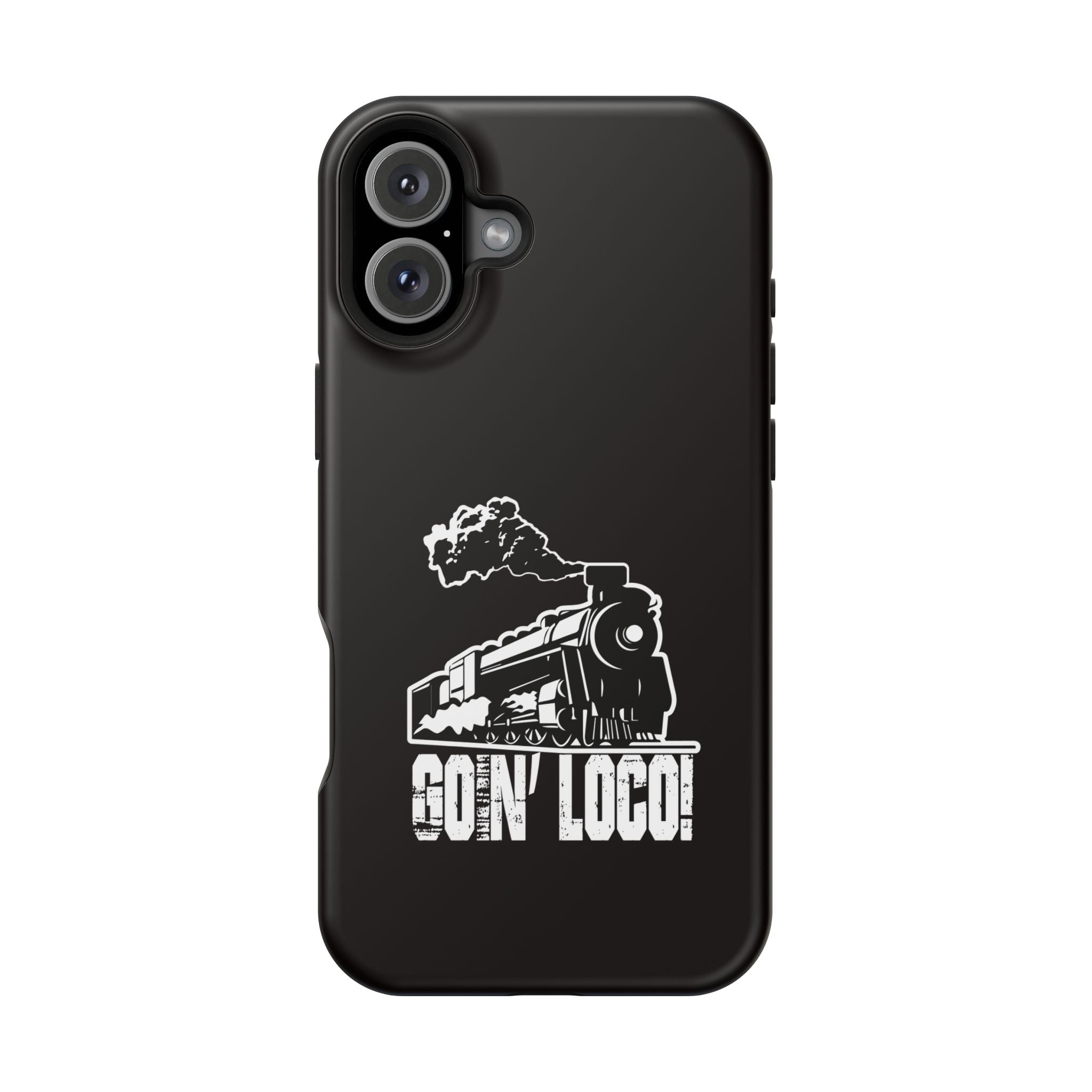 Train Graphic Phone Case — “Goin' Loco!” Impact-Resistant Protective Case