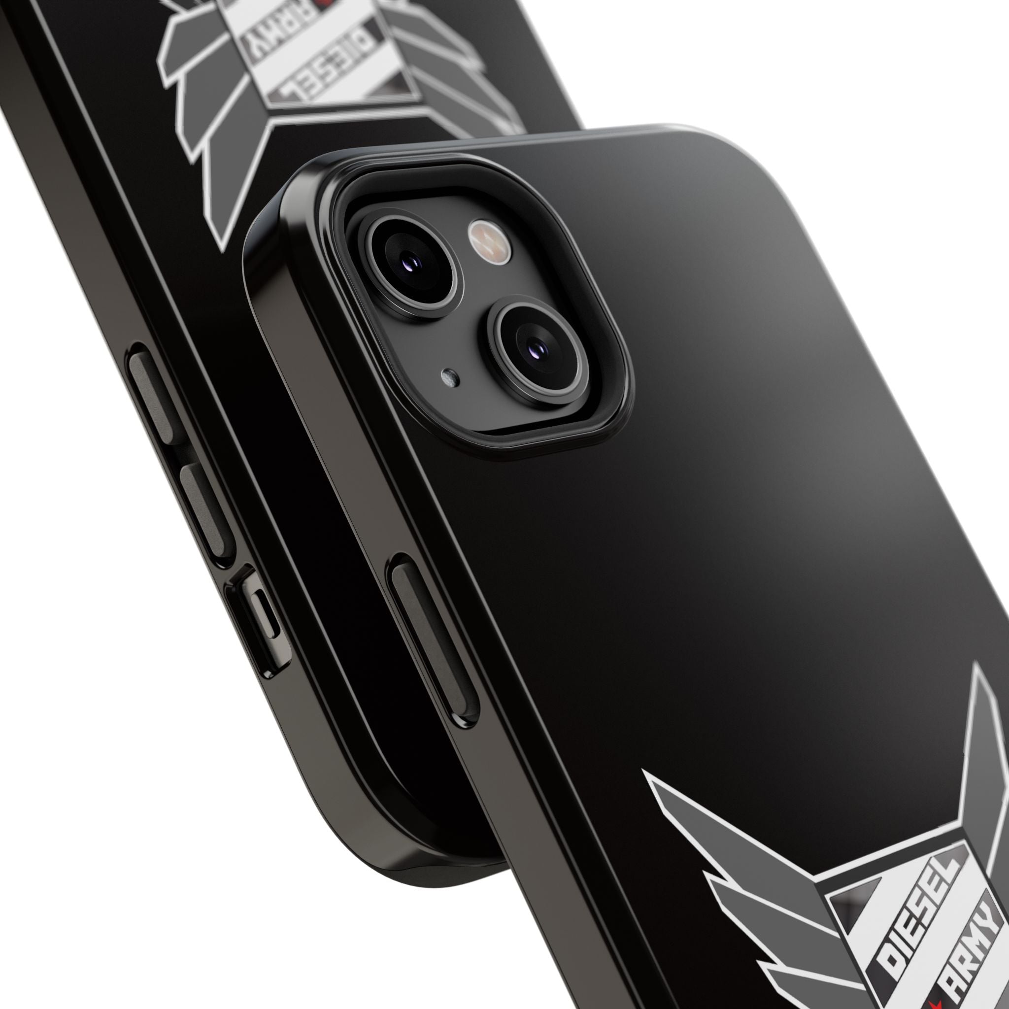 Phone Case — Black Diesel Army Emblem Impact-Resistant Case