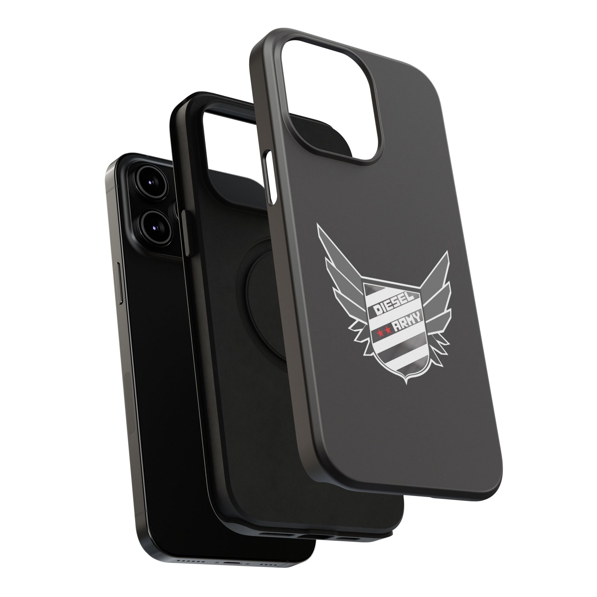 Phone Case — Black Diesel Army Emblem Impact-Resistant Case
