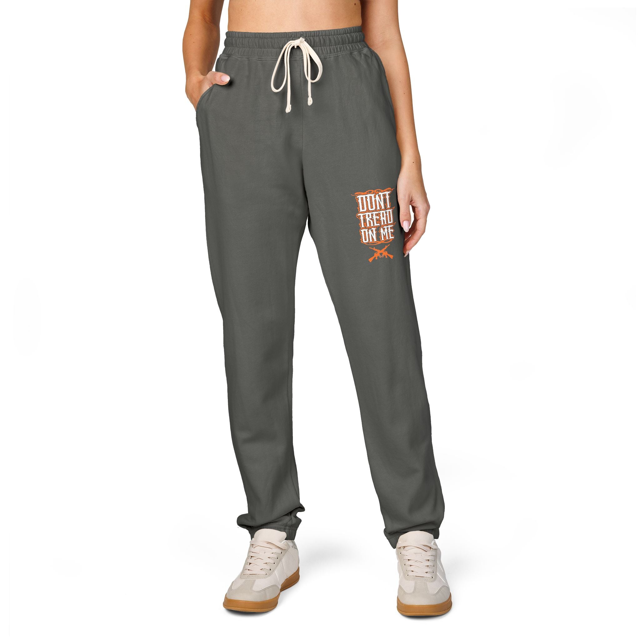 Fleece Sweatpants — 'Don't Be A Jerk' Pocket Graphic Joggers