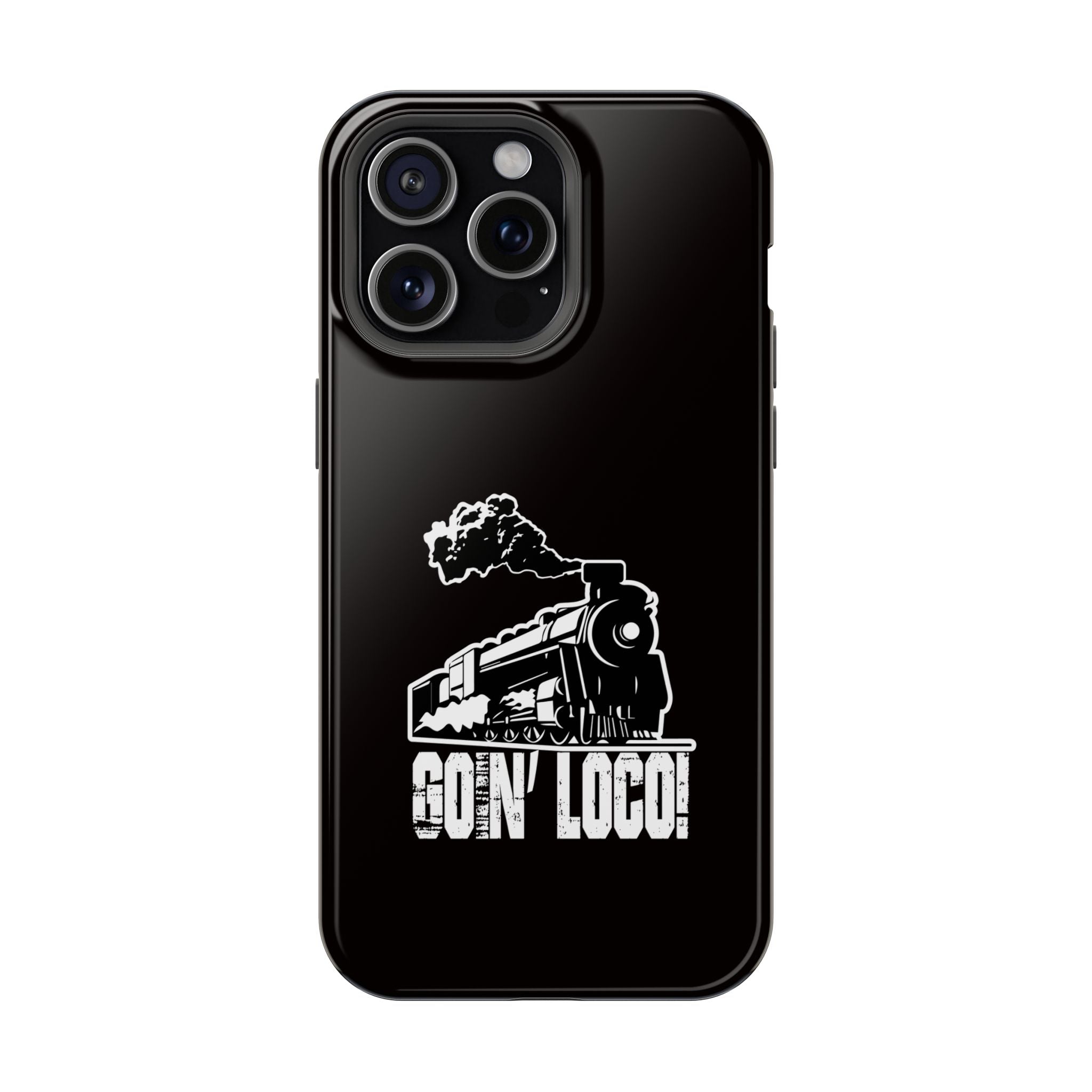 Train Graphic Phone Case — “Goin' Loco!” Impact-Resistant Protective Case