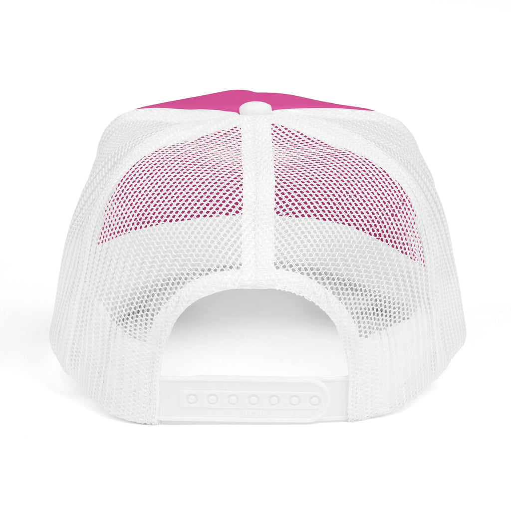 Pink Foam Trucker Hat with 'Cummins' Graphic — Retro Mesh Baseball Cap
