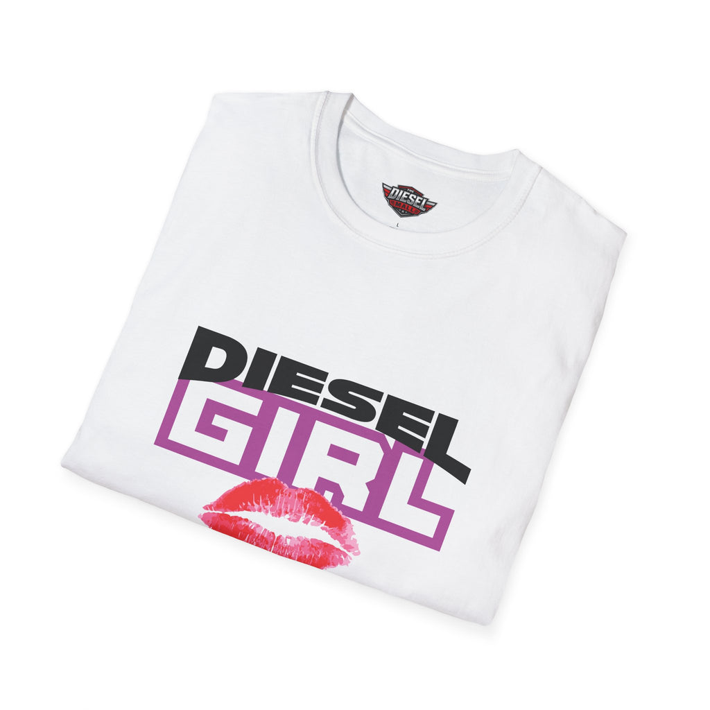 Diesel Girl T-Shirt — Retro Logo with Lip Print