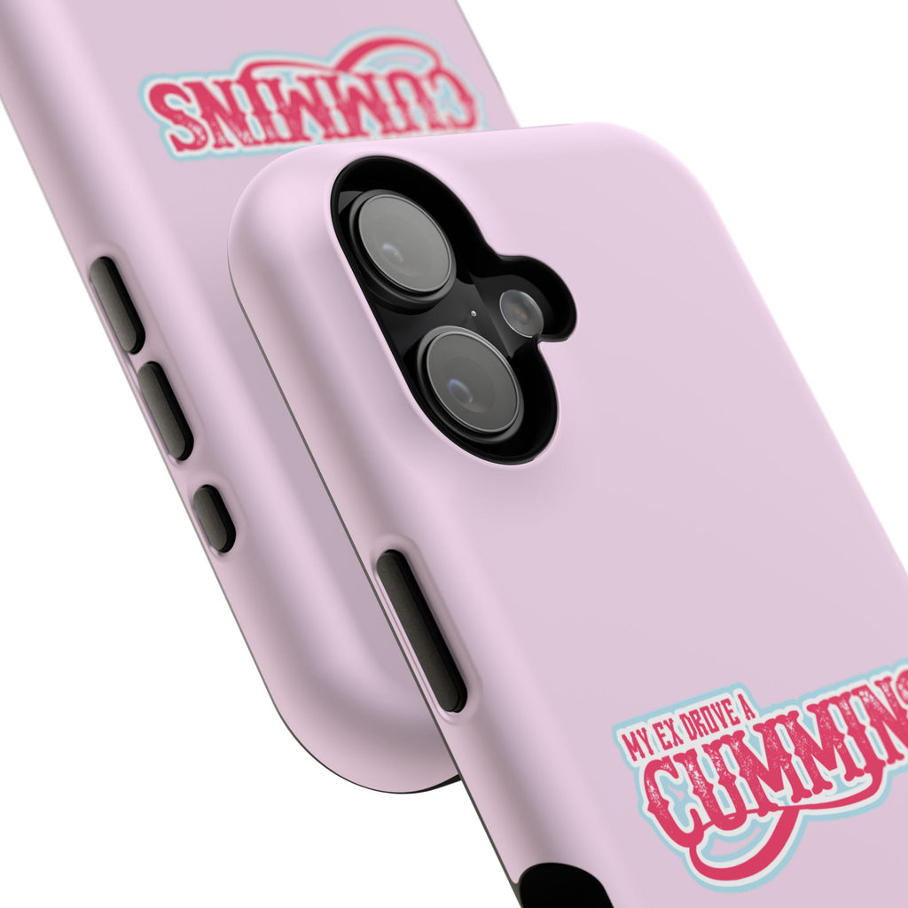 Impact-Resistant Phone Case — "My Ex Drove a Cummins" Pink Protective Cover