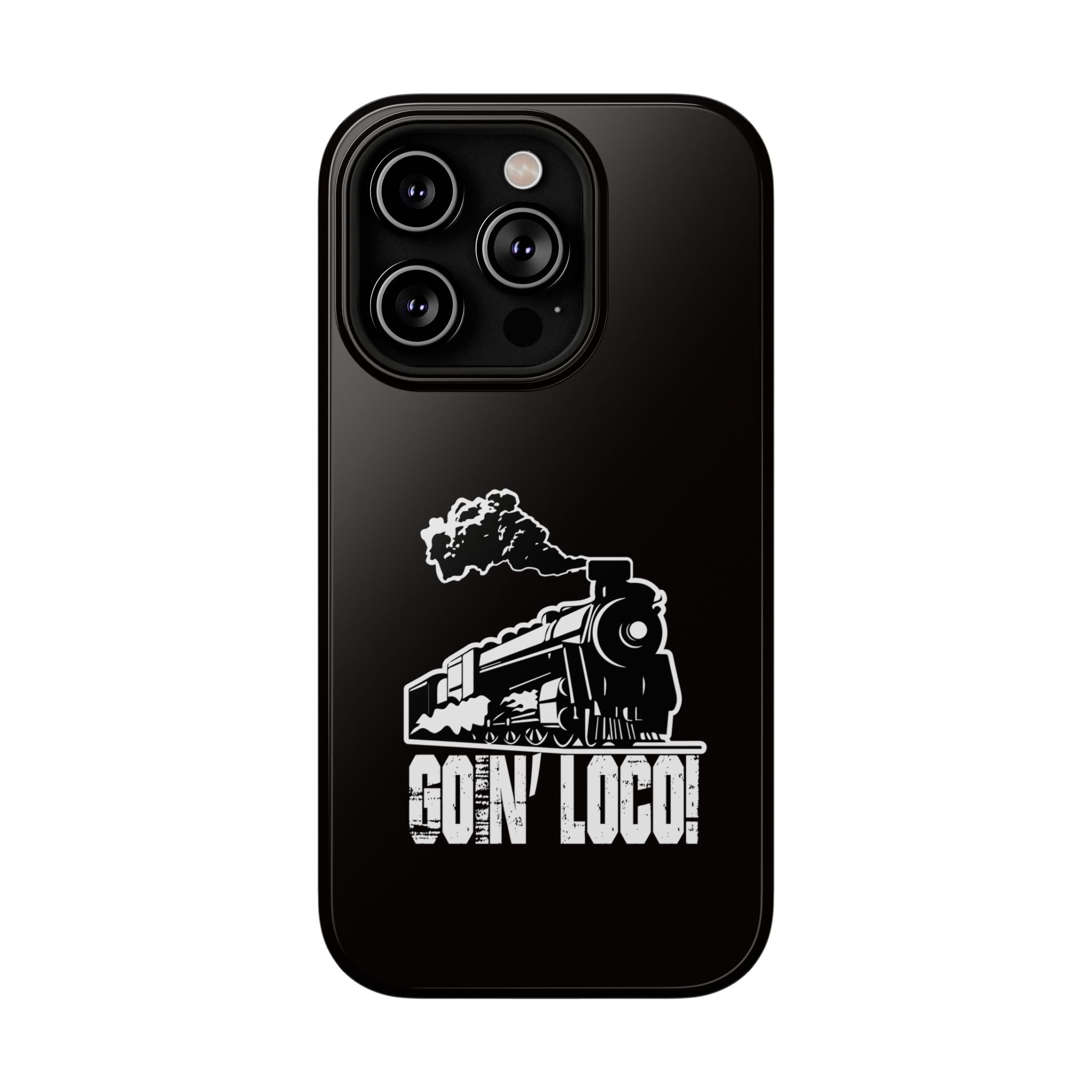 Train Graphic Phone Case — “Goin' Loco!” Impact-Resistant Protective Case