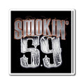Smokin' 59 Magnet — Retro Racing Number Fridge Magnet