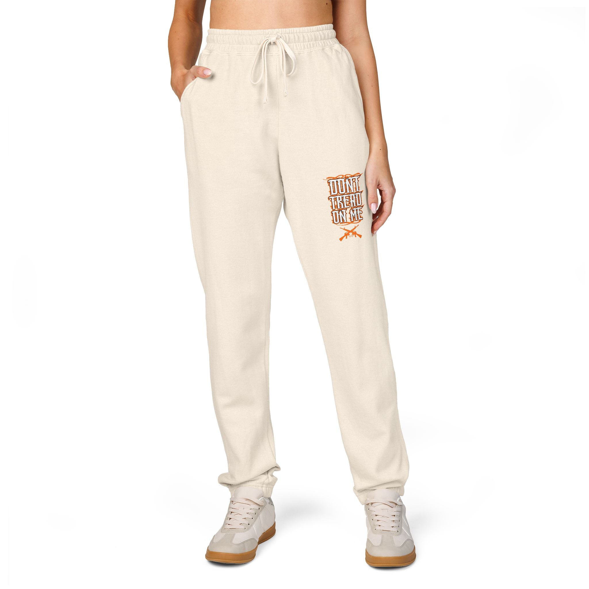 Fleece Sweatpants — 'Don't Be A Jerk' Pocket Graphic Joggers