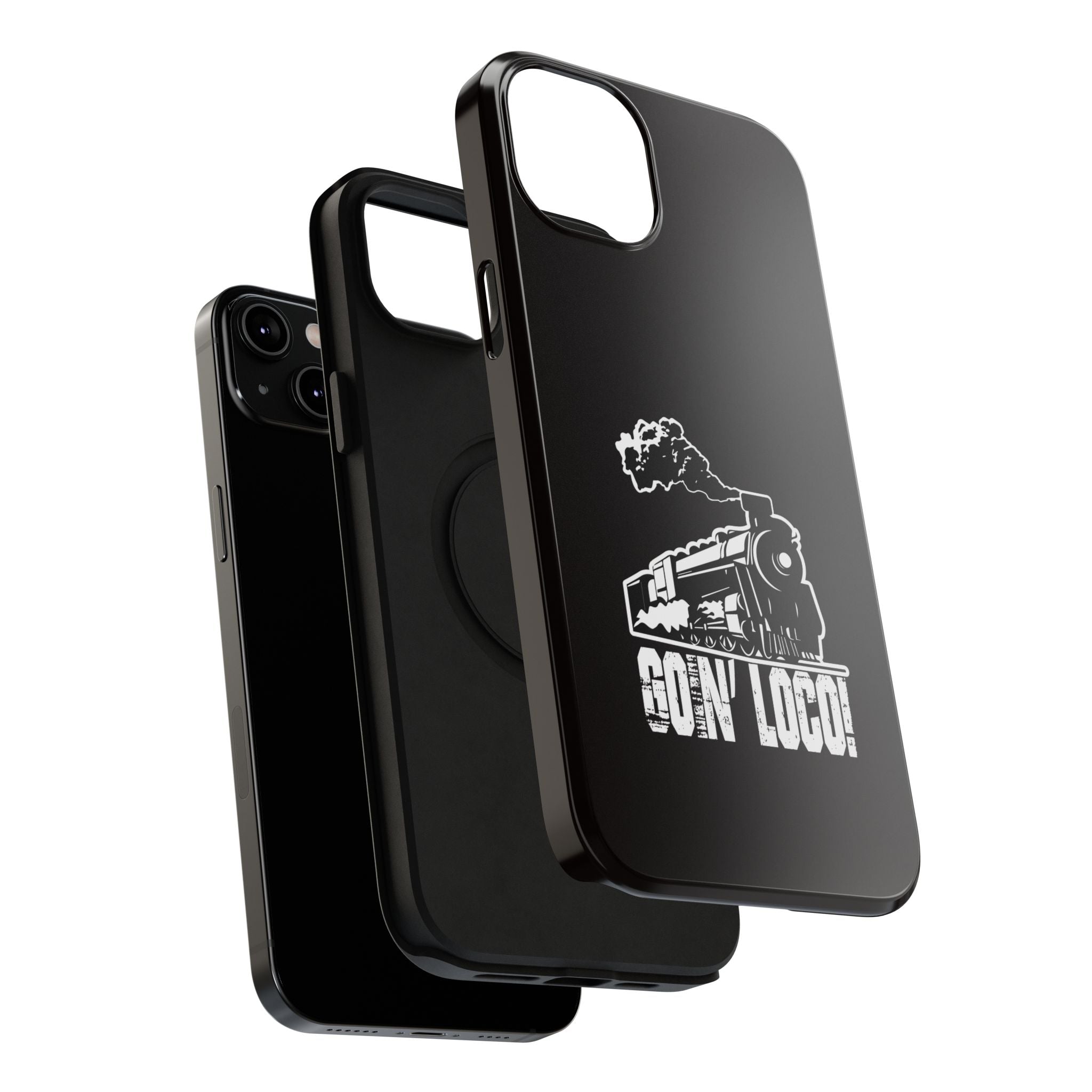 Train Graphic Phone Case — “Goin' Loco!” Impact-Resistant Protective Case