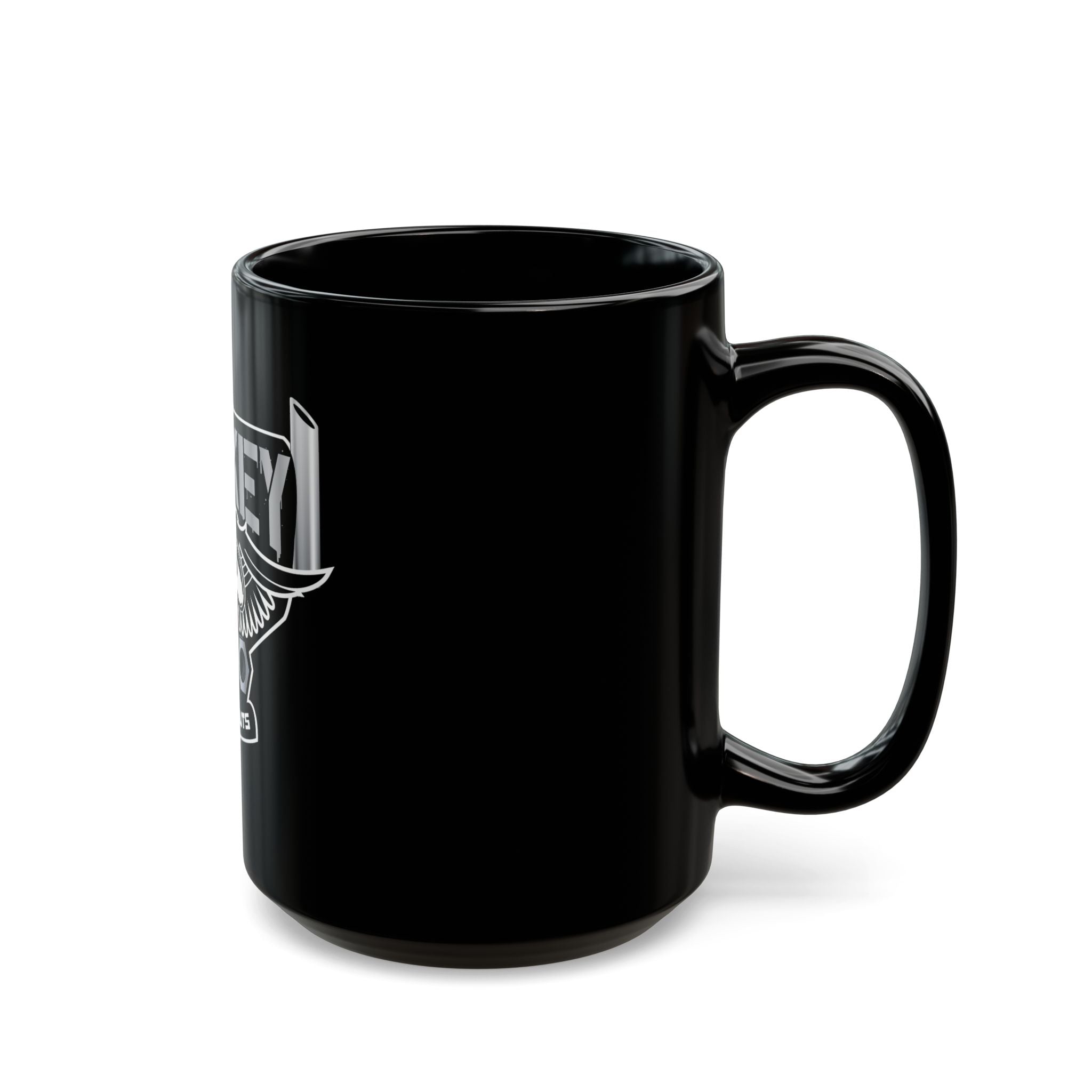 Smokey The Log Nuts Black Coffee Mug – Retro Trucker Emblem (11oz/15oz)