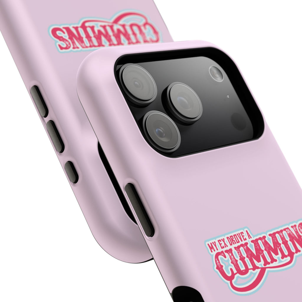 Impact-Resistant Phone Case — "My Ex Drove a Cummins" Pink Protective Cover