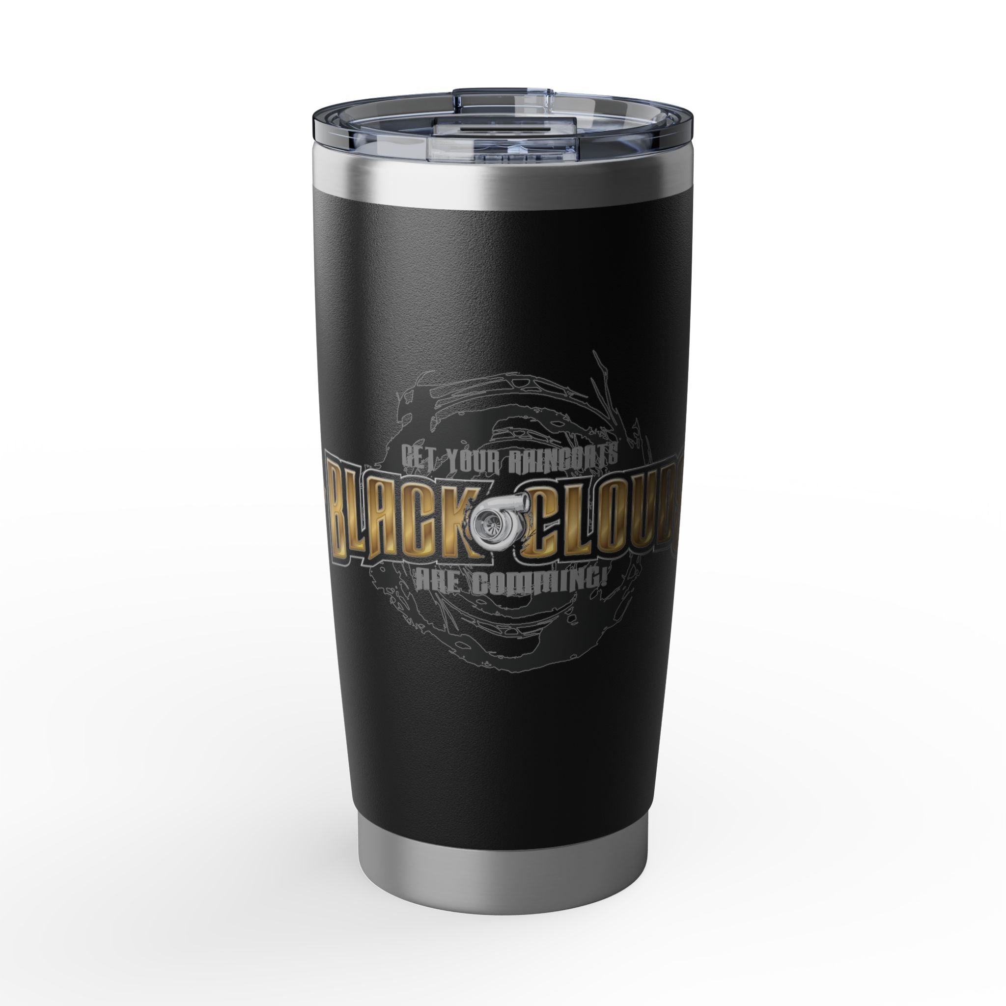 Vagabond 20oz Tumbler – Black Clouds  Logo Insulated Travel Cup