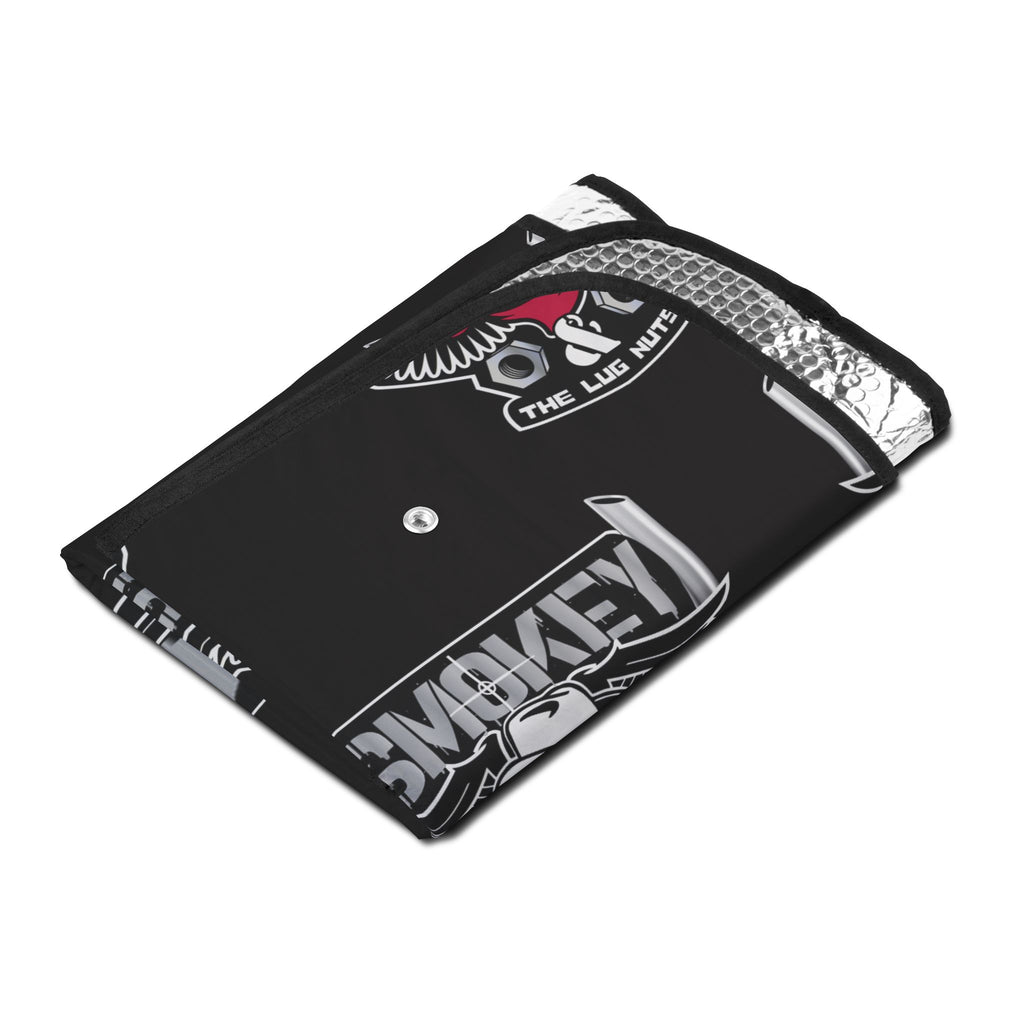 Smokey Skull Pattern Car Sun Shade — UV Protection Windshield Cover