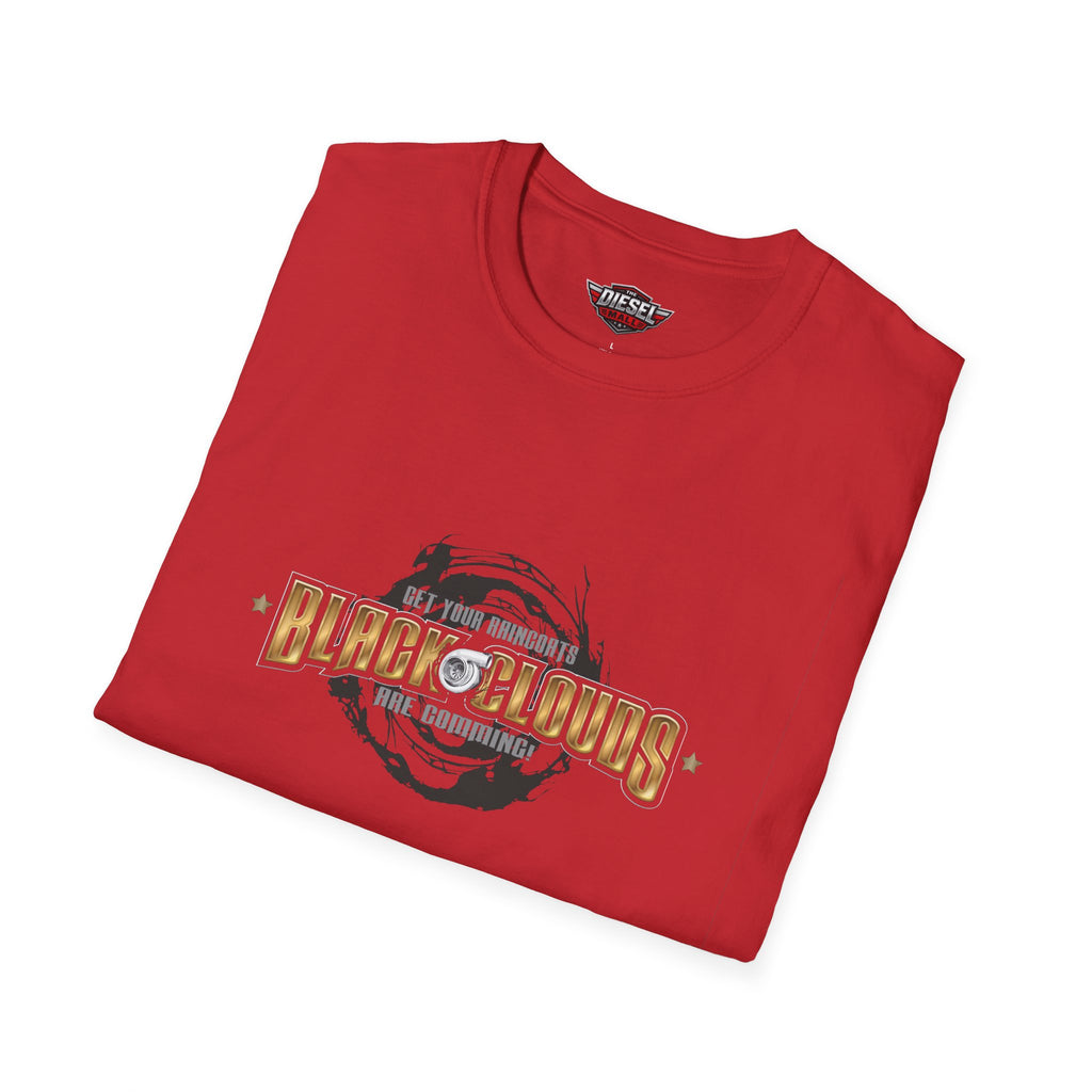 Black Clouds Graphic T-Shirt — Vintage Moon Logo Tee