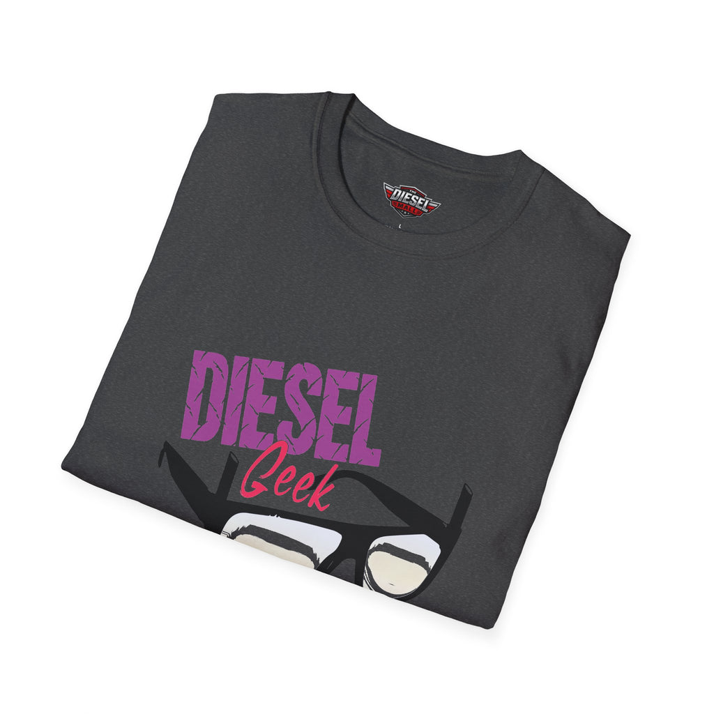 T-Shirt — "Diesel Geek" Graphic Tee with Glasses Design