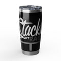20oz Tumbler — 'Stacks Get Racks' Black Insulated Travel Cup