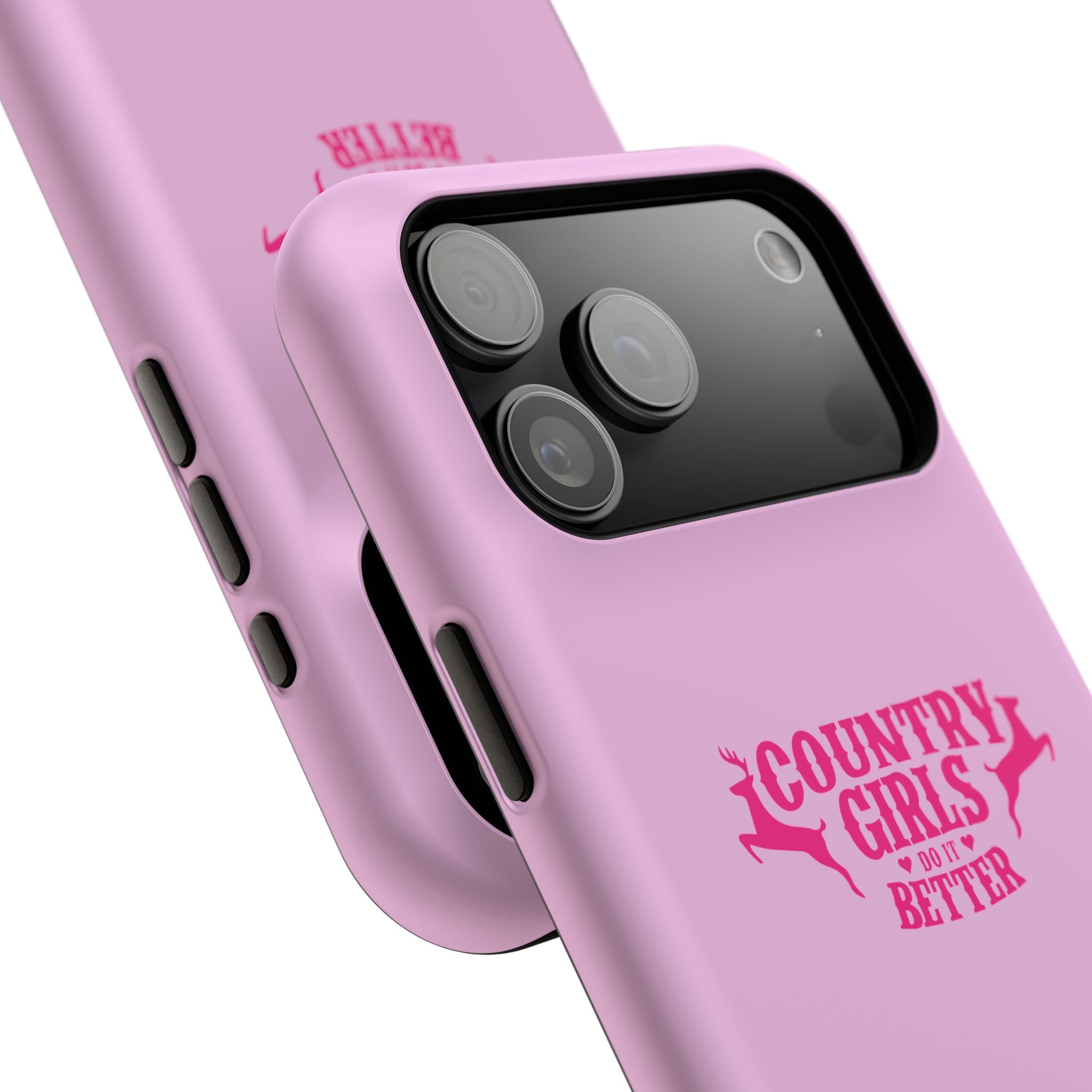 Country Girls Do It Better Pink Impact-Resistant Phone Case