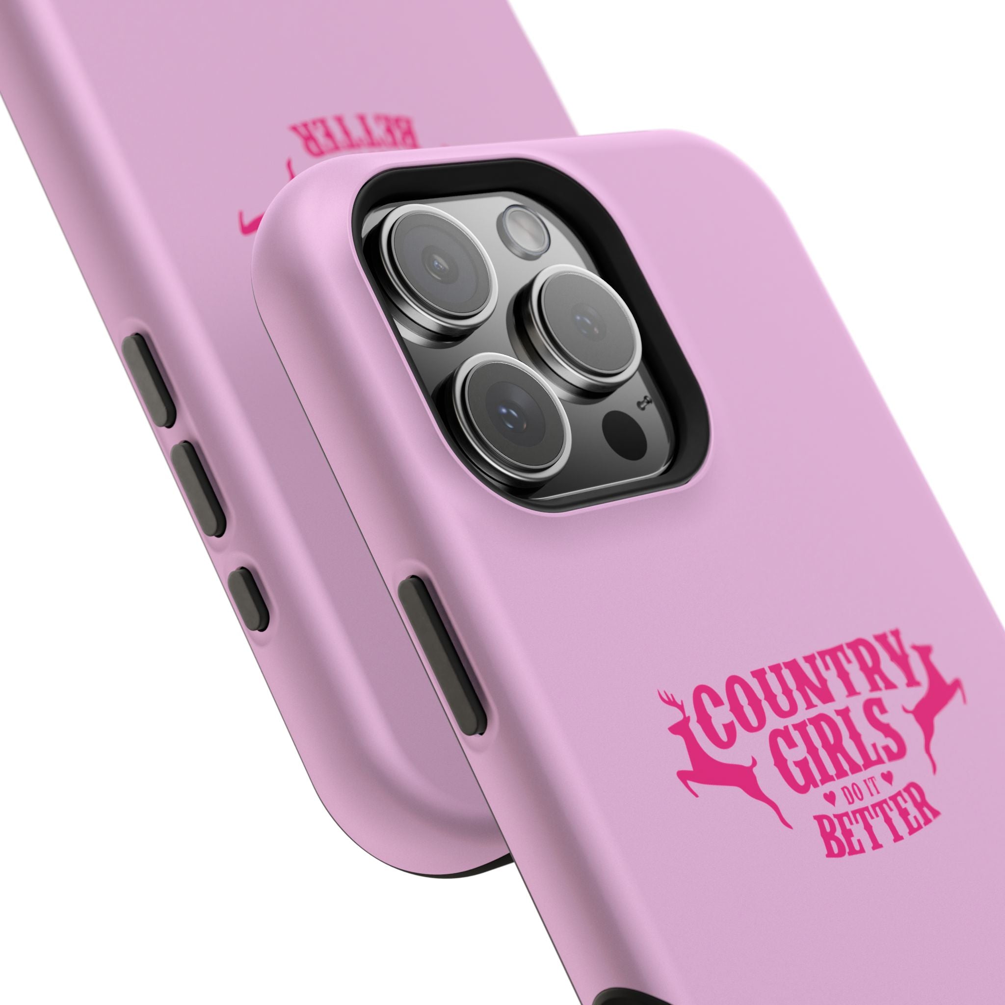 Country Girls Do It Better Pink Impact-Resistant Phone Case