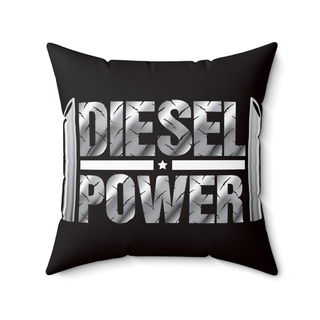 Spun Polyester Square Pillow " Diesel Power"