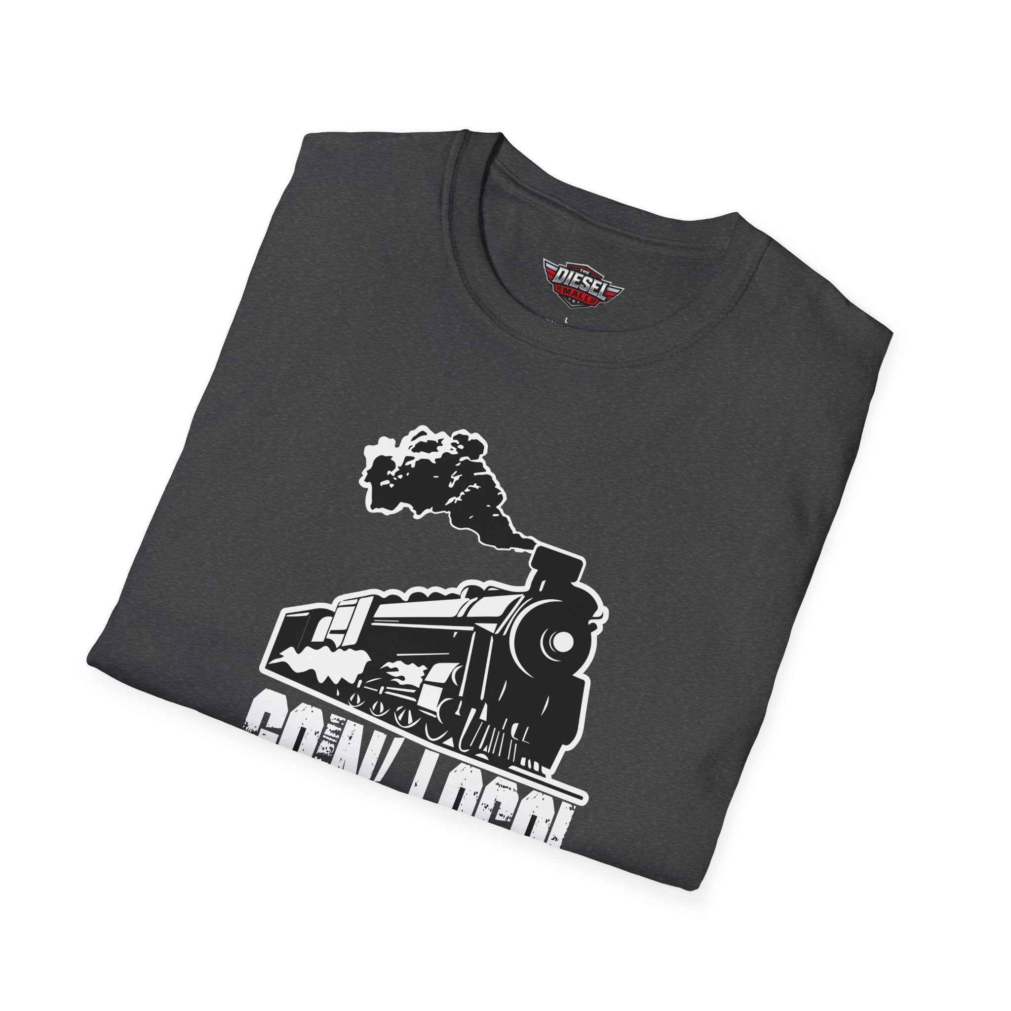 Train T-Shirt – 'Goin' Loco' Vintage Steam Locomotive Graphic Tee