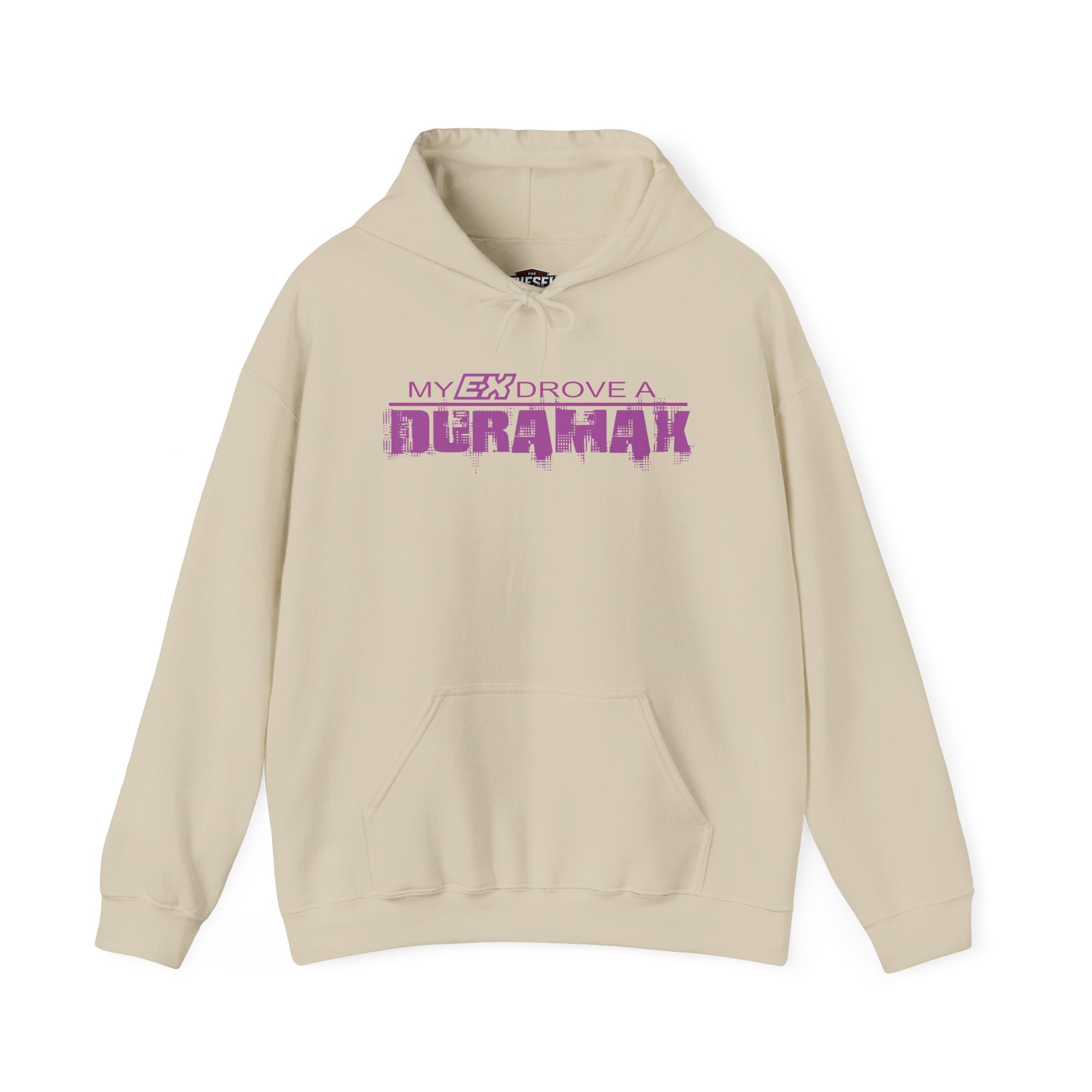 Hoodie – "My Ex Drove a Duramax" Retro Purple Graphic Hoodie