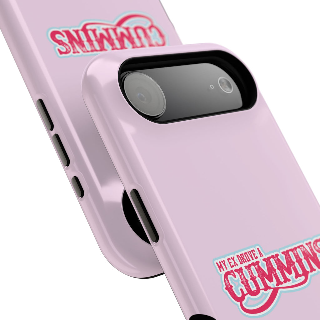 Impact-Resistant Phone Case — "My Ex Drove a Cummins" Pink Protective Cover