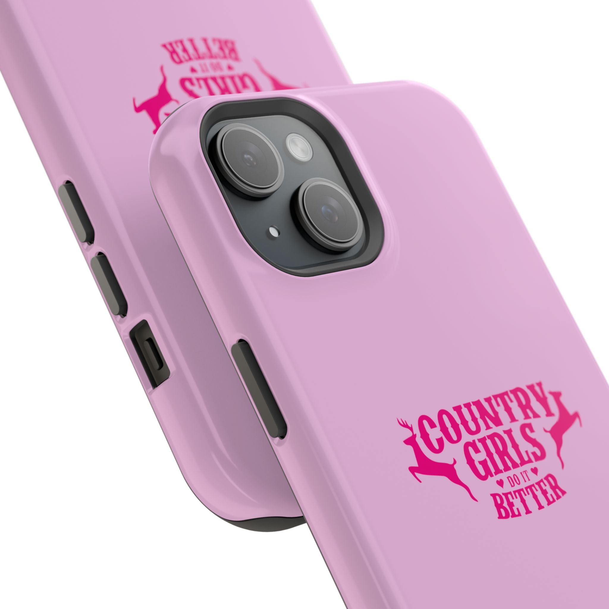 Country Girls Do It Better Pink Impact-Resistant Phone Case