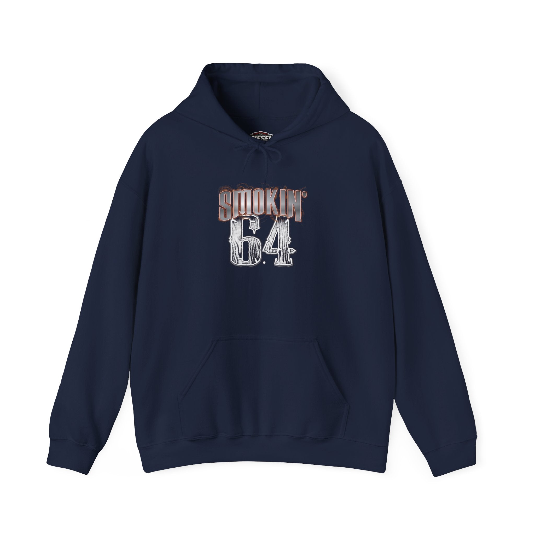 Smokin' 6.4 Hoodie – Vintage Distressed Truck/Engine Crew Sweatshirt