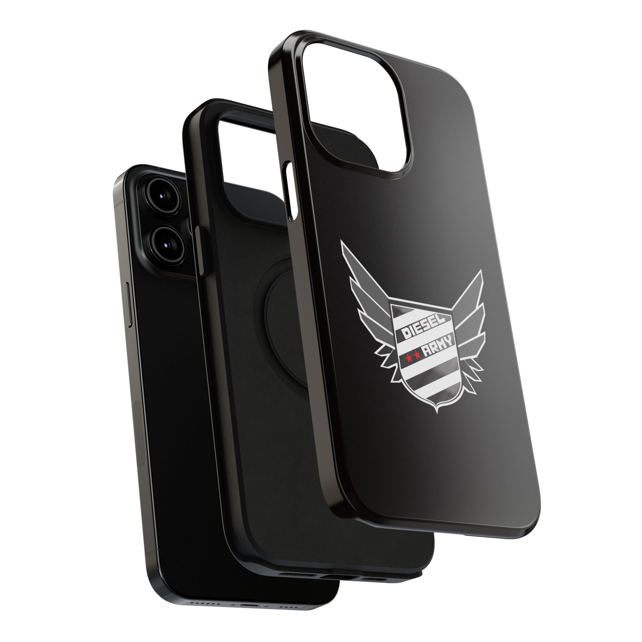 Phone Case — Black Diesel Army Emblem Impact-Resistant Case